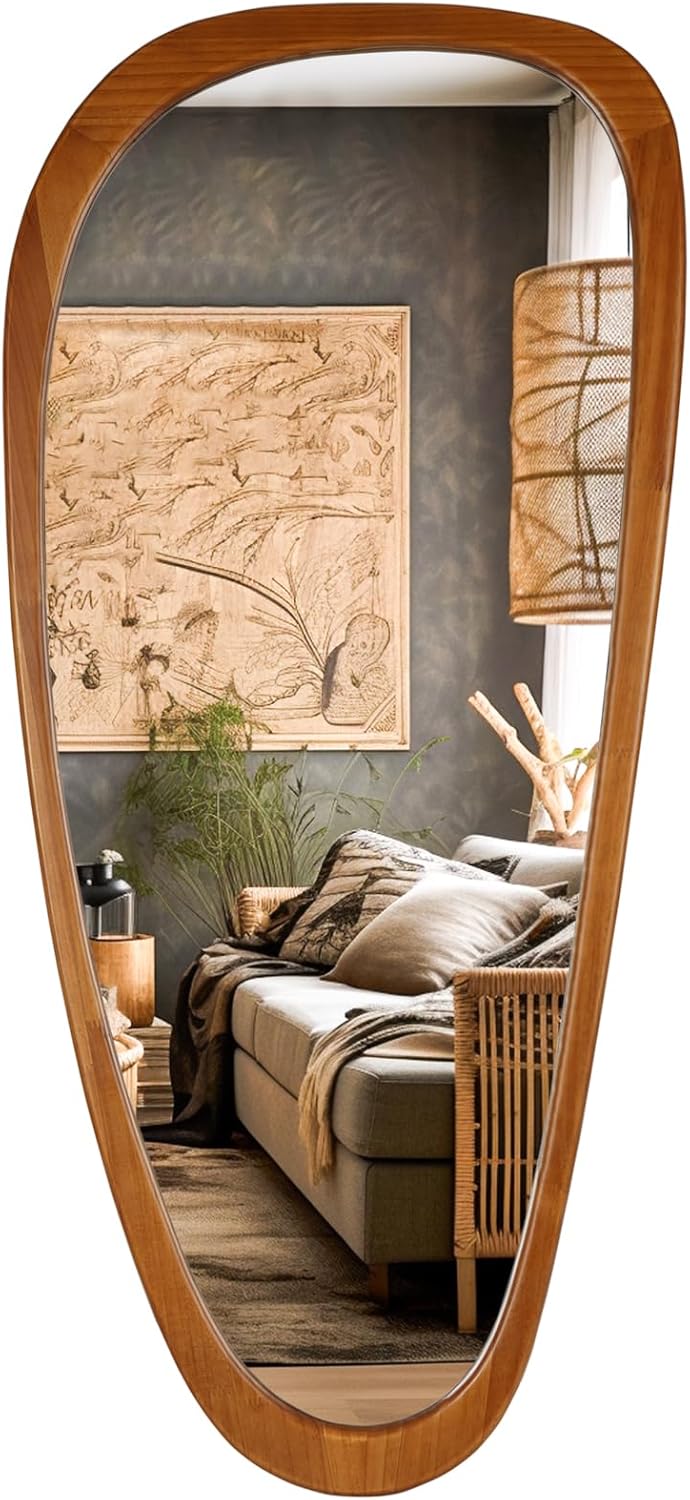 WallBeyond Asymmetrical Mirror, Irregular Mirror Full Length, Boho Wall Mirrors Decorative for