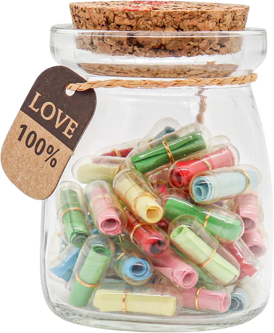 Capsule Letters Message in a Bottle - Cute Things Gifts for Boyfriend Girlfriend - Love Letter for