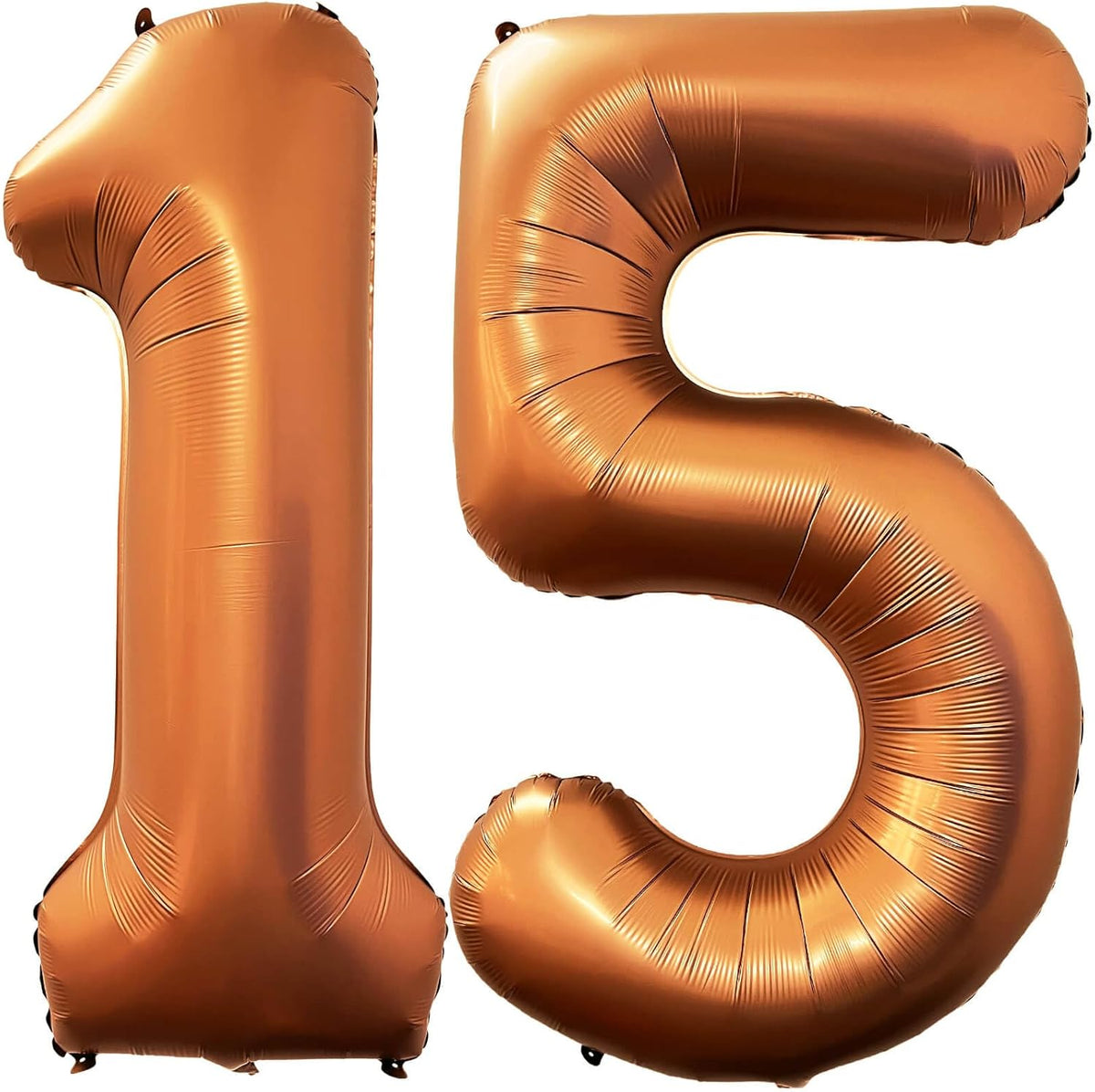 Number 15 Orange Balloons 40 Inch Giant Foil Helium for 15th Birthday Party Supplies 51st