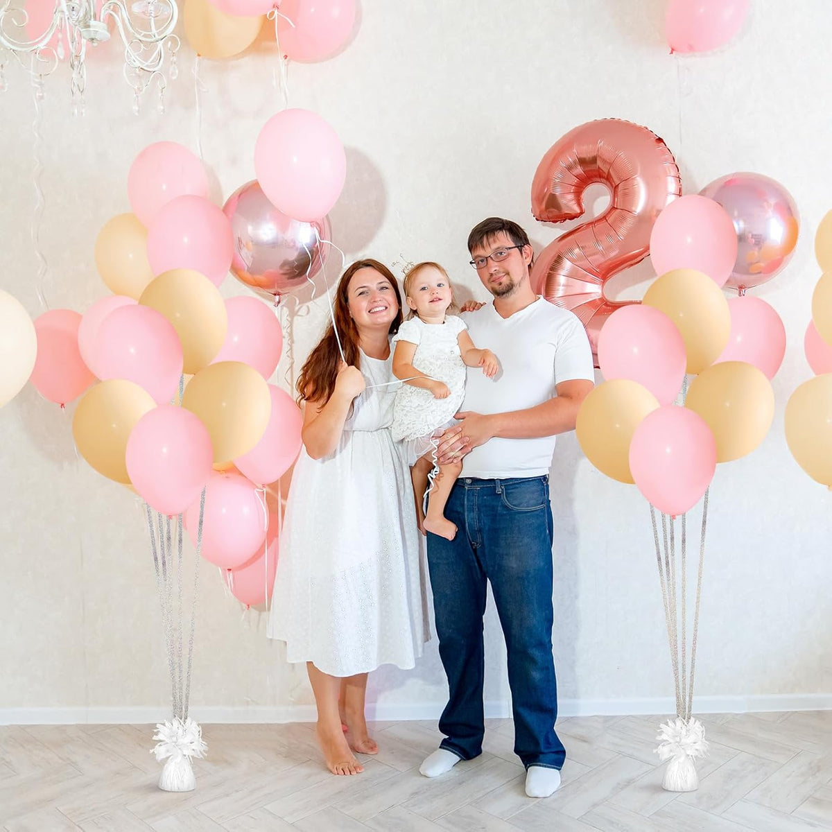 24 Pcs Balloon Weights Metallic Anchor Balloon Holder for Helium Balloons Heavy Table Weights and 1