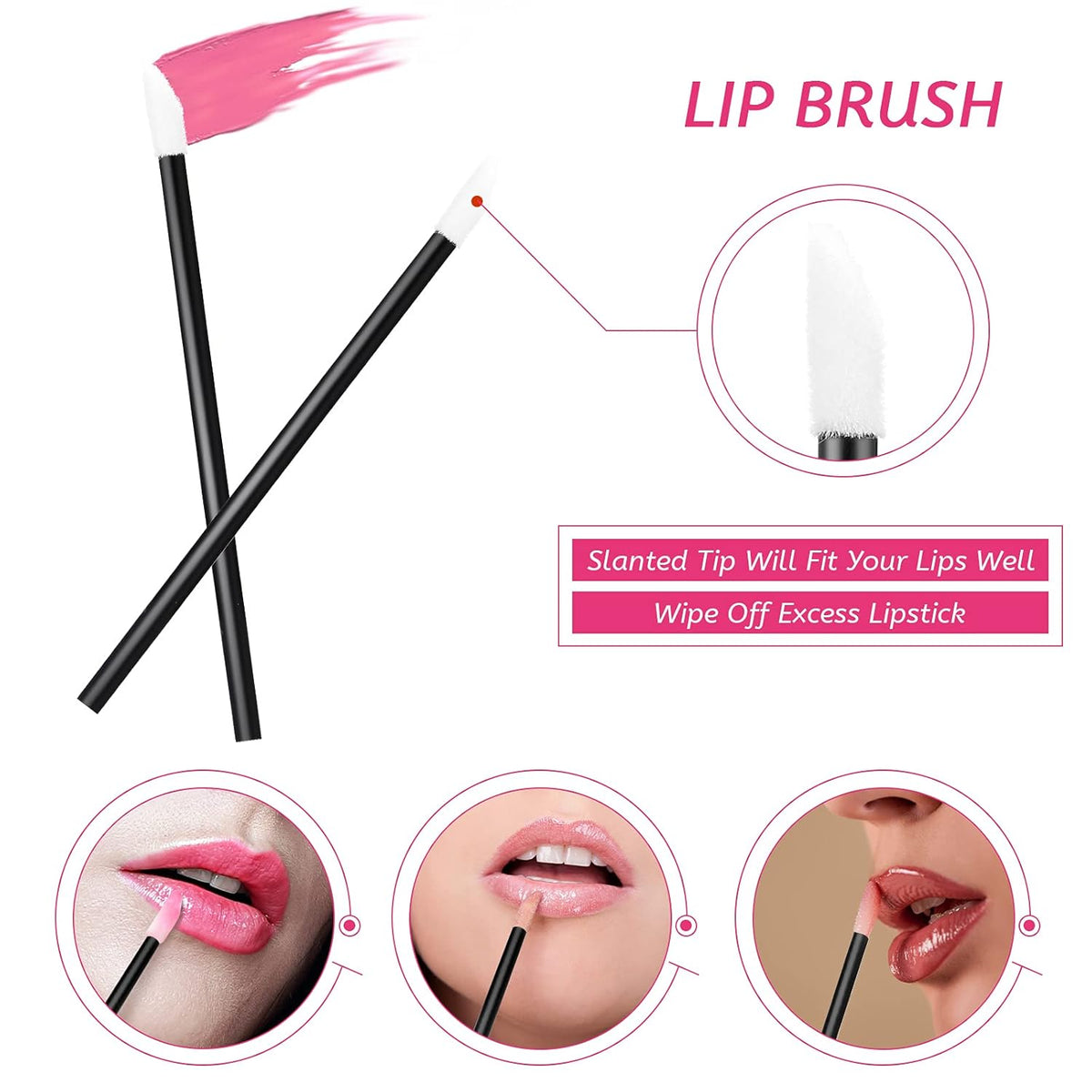 Maitys 260 Pieces Disposable Makeup Tools Kit, Eyeliner Brushes Mascara Wands Lipstick Applicators