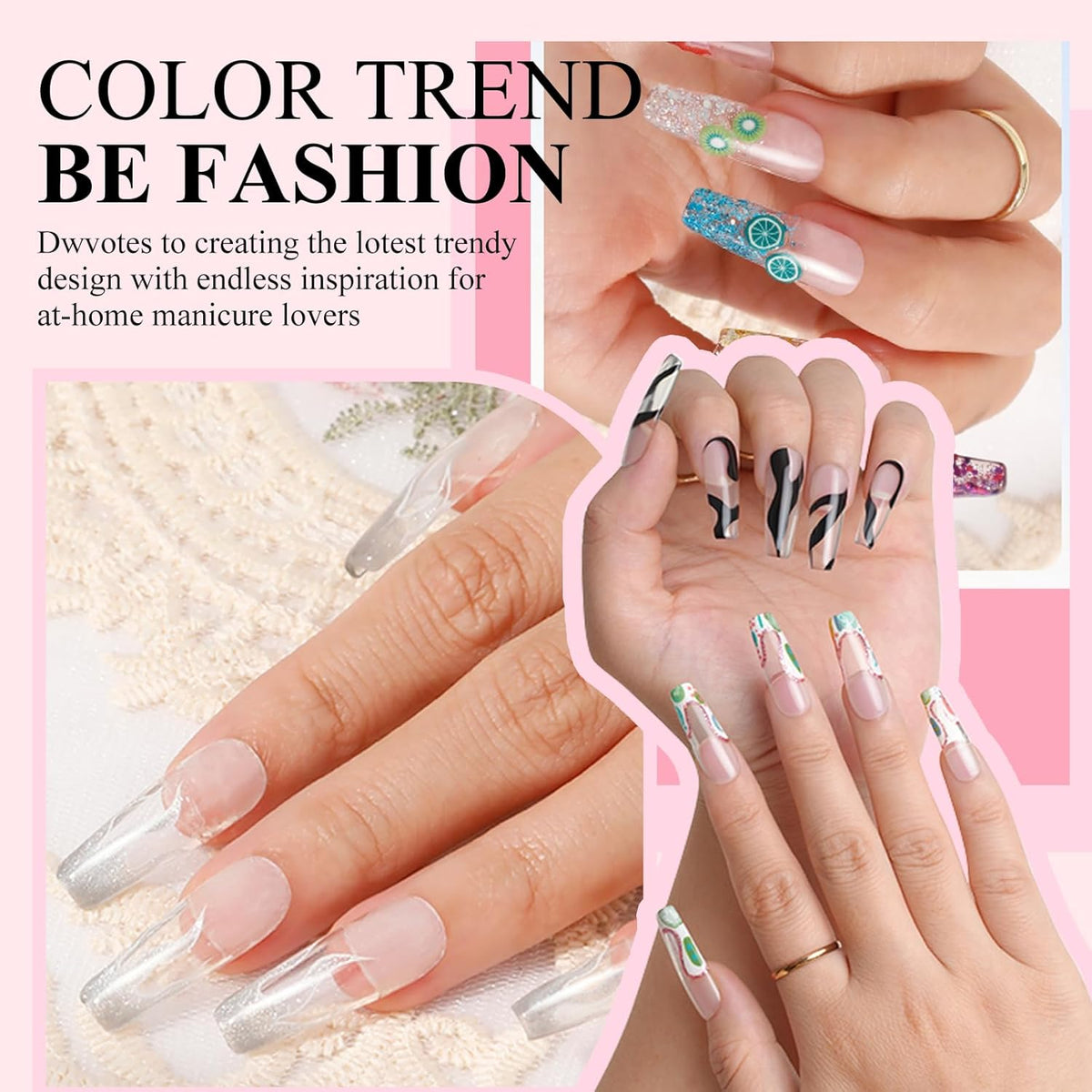 White Acrylic Nail Powder, 120g Professional Acrylic Nail Powder Polymer for 3D French Nail