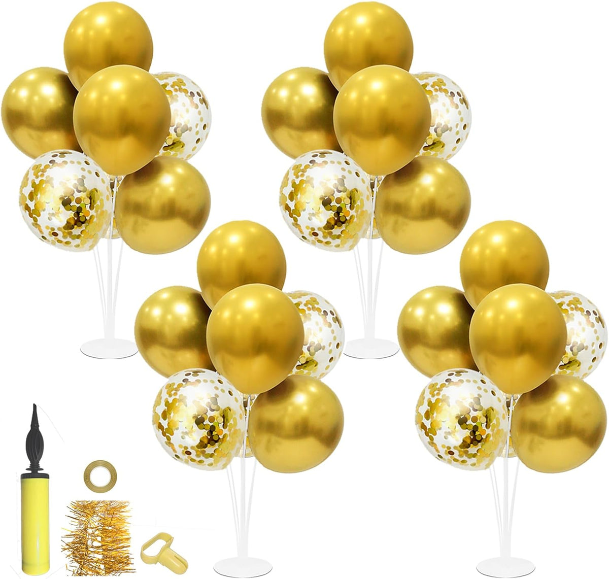 Gold Party Decorations Balloon Stand Centerpiece Table Decorations for Birthday Bridal Shower