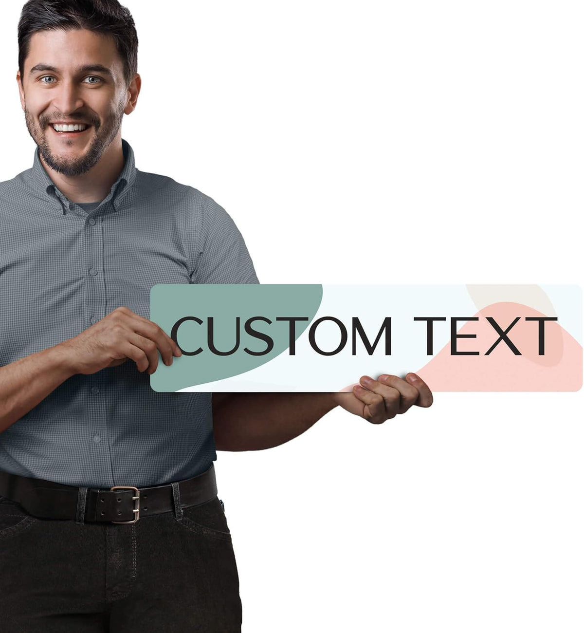 Custom Sign, Custom Street Sign, 11 Font Colors, 13 Font Styles, 4 Hole Options, 22 Sizes, 6x24