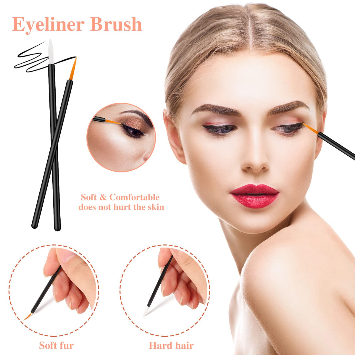 270 PCS Disposable Makeup Applicators Tools Kit, Makeup Artist Must Haves 70 Disposable Eyeliner