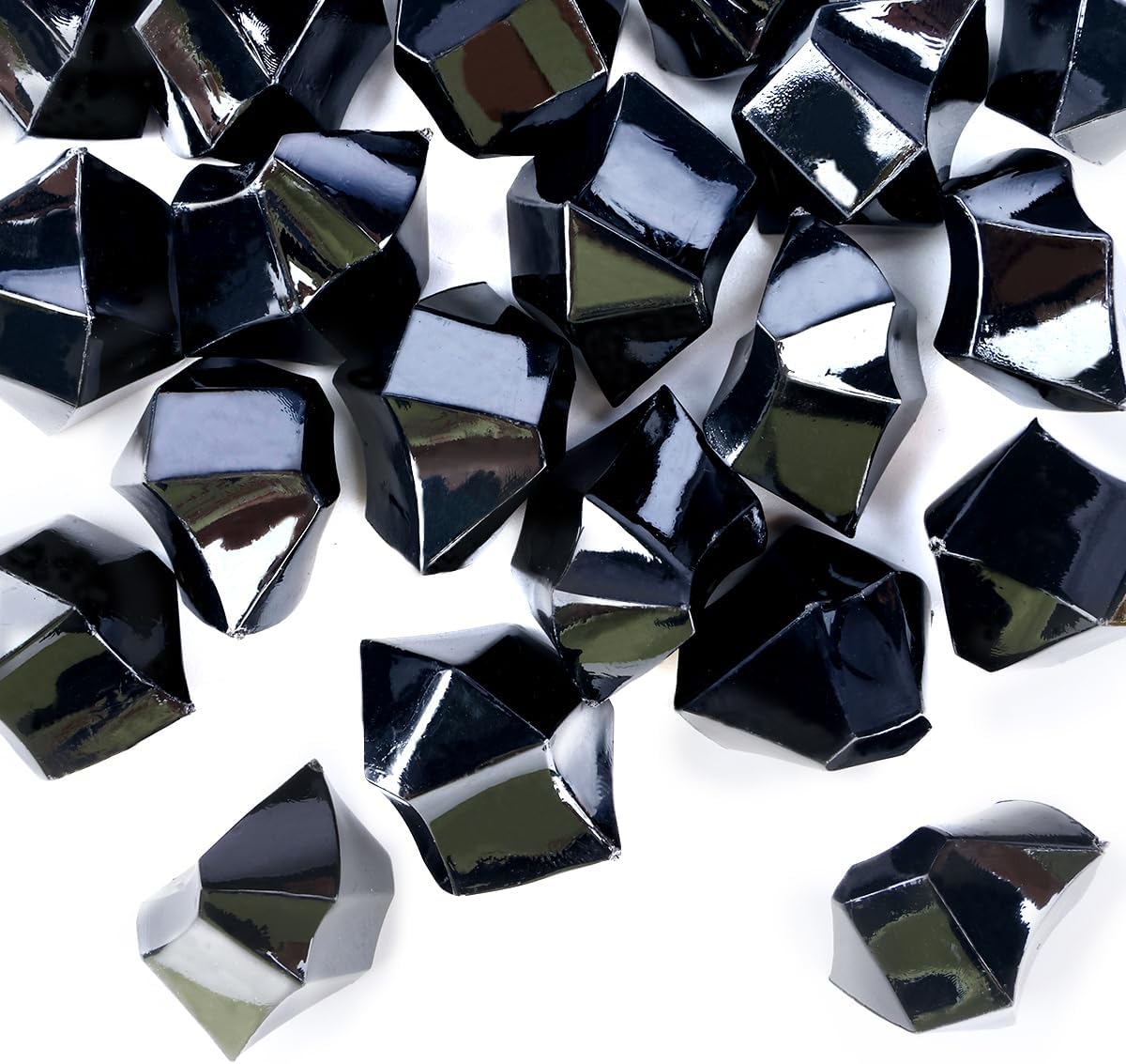 Babenest Acrylic Crushed Ice Rocks, 150 PCS Fake Crystals Plastic Ice Cubes Diamonds Gems for Vase