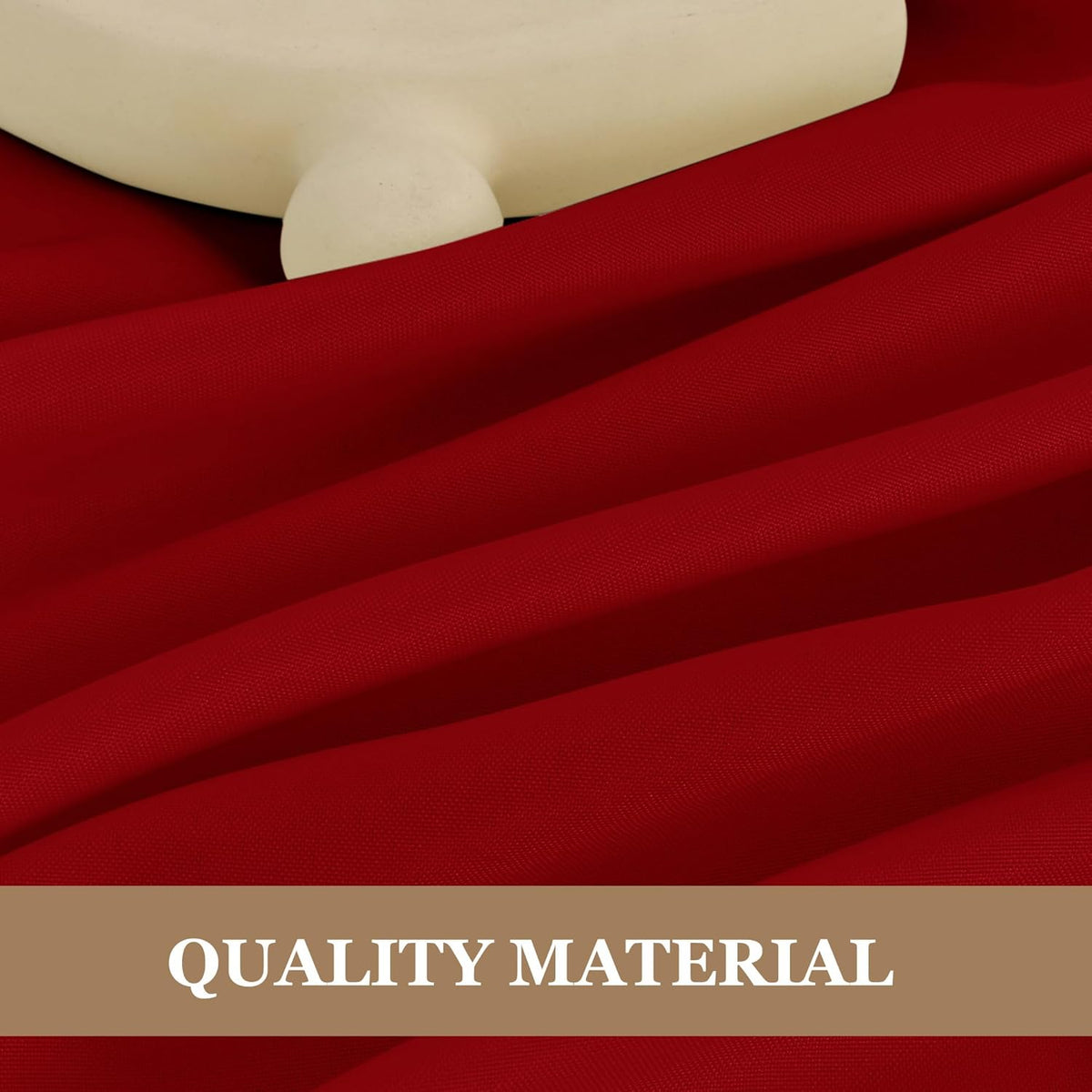 Fitable Red Rectangle Table Clothes, 6 Pack - 90 x 156 Inch - Reusable and Washable Tablecloths
