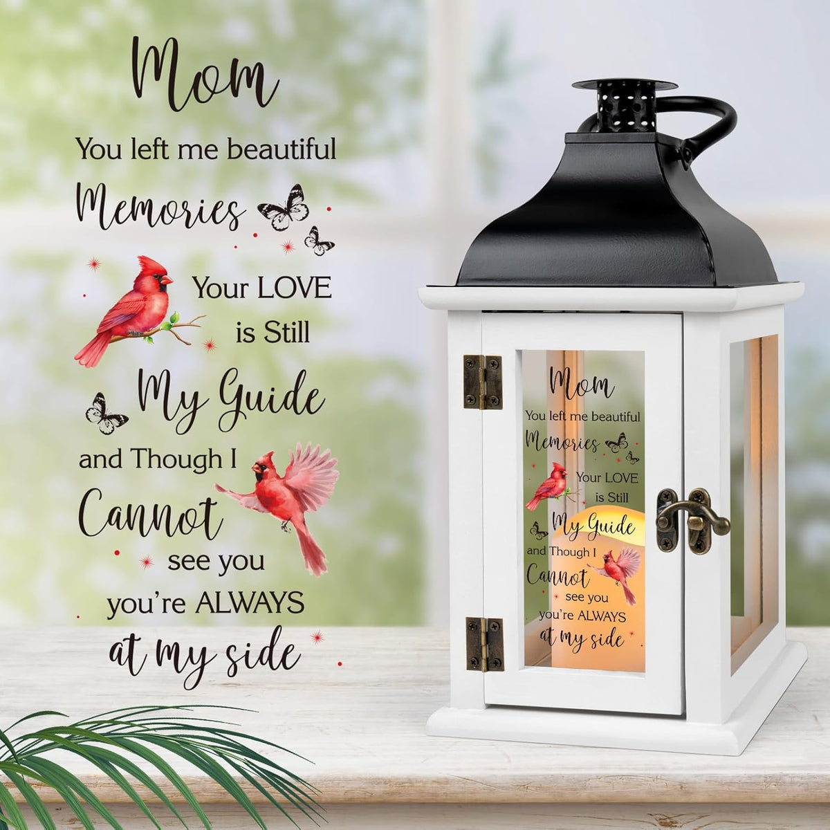 Memorial Lantern - Bereavement Sympathy Gifts for Loss of Loved One Memorial Gifts for Loss of