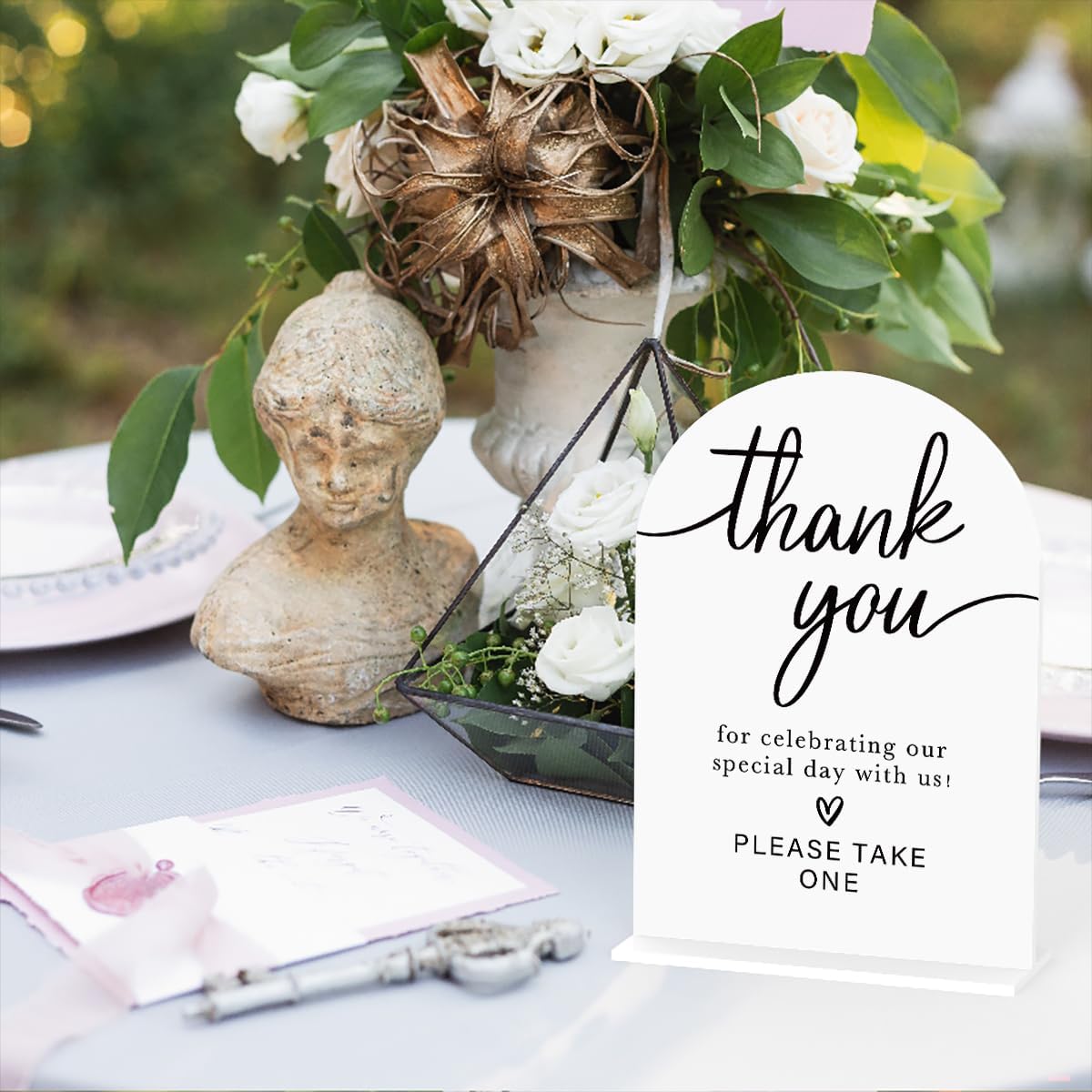 Acrylic Wedding Sign Thank You Sign for Wedding Wedding Signs for Ceremony Modern Calligraphy Arch