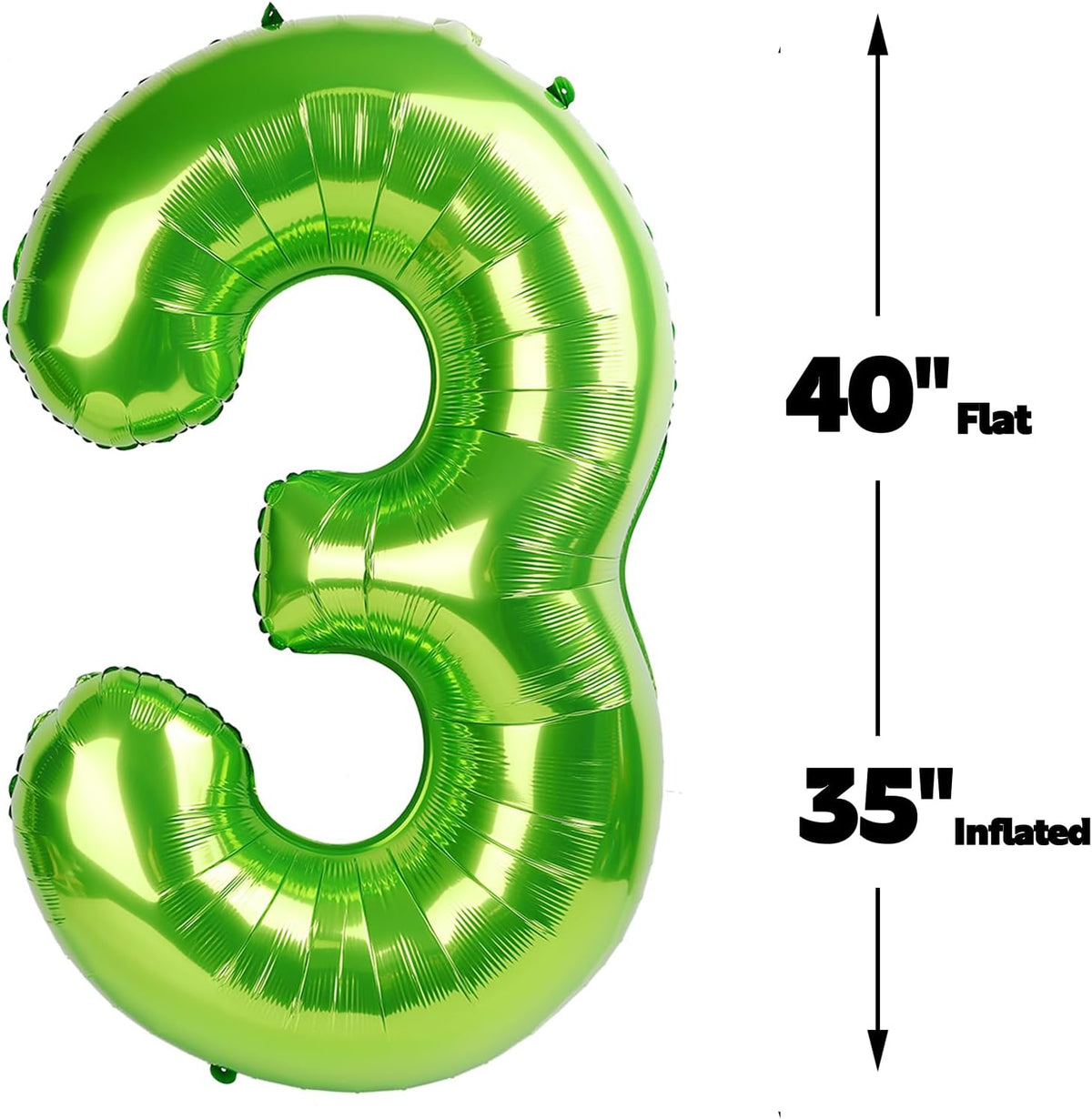 Large 40 Inch Light Green 3 Number Balloon, 3 13 23 30 33 36 38 Light Green Birthday Party