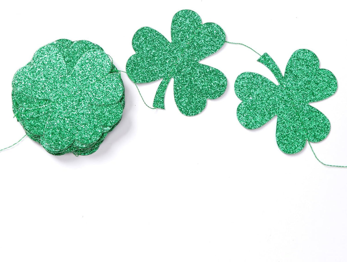St-Saint Patricks-Day Decorations Shamrock Green-Garland - 35ft St. Patrick's Day Decorations