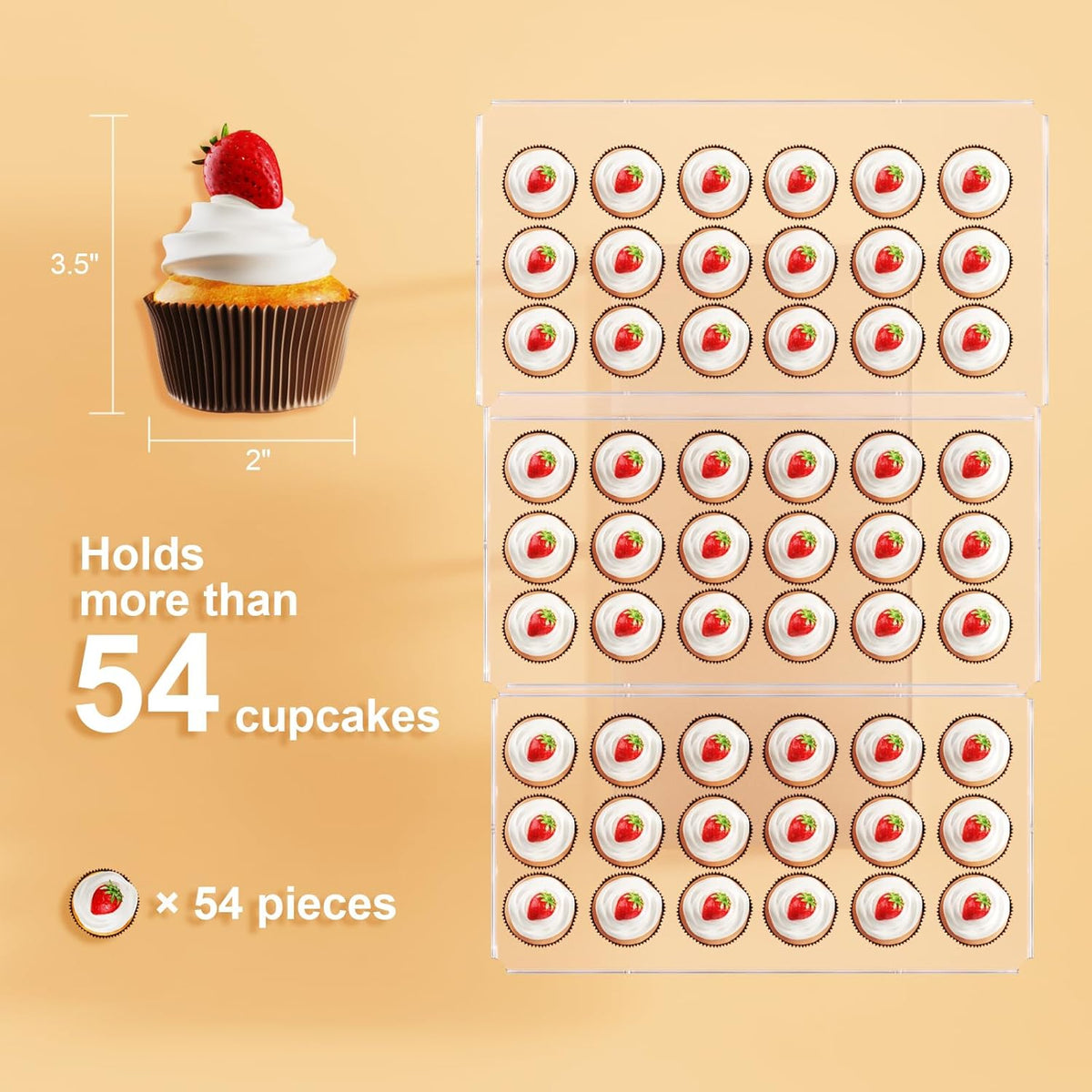 Upgraded Dessert Table Display Set, Acrylic Cupcake Buffet Dessert Risers Stands, Tier Serving