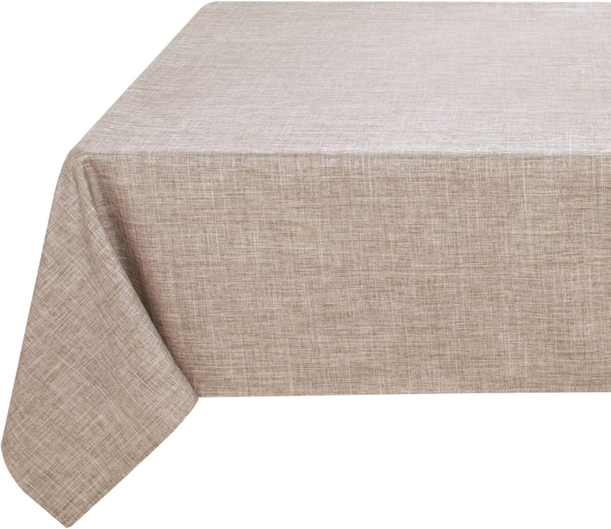 Fitable Linen Textured Tablecloth Washable Fabric Rectangle Table Cloth for 8 Foot Tables, Holiday
