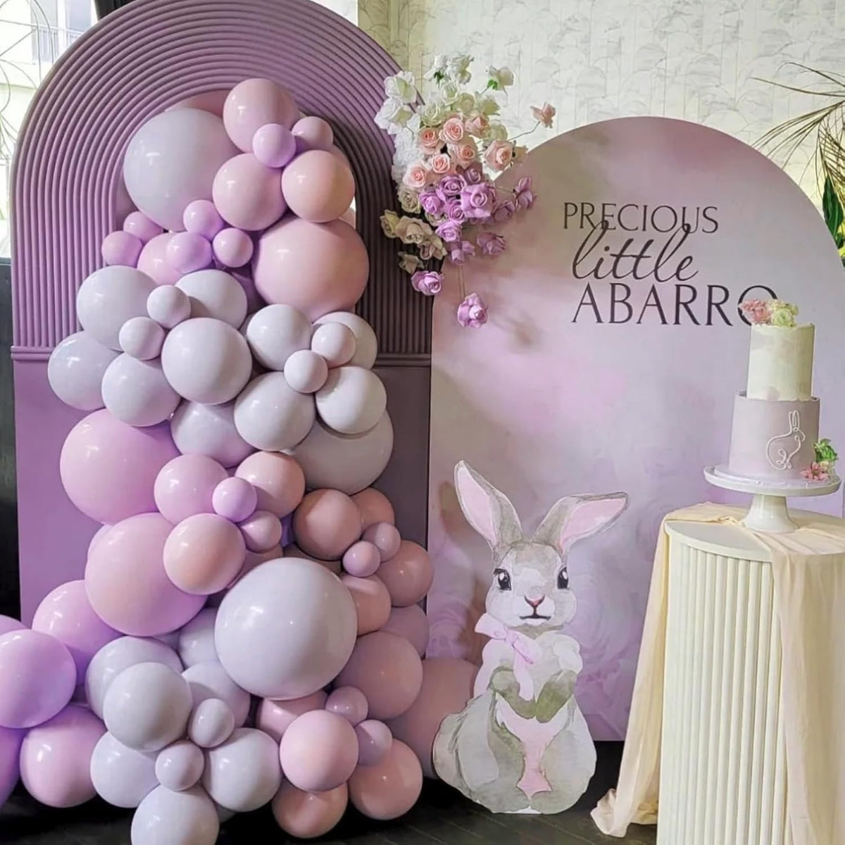 90pack Lilac Balloons Different Size 18/12/10/5 Inch Lilac Balloon Garland Arch Kit for Graduation