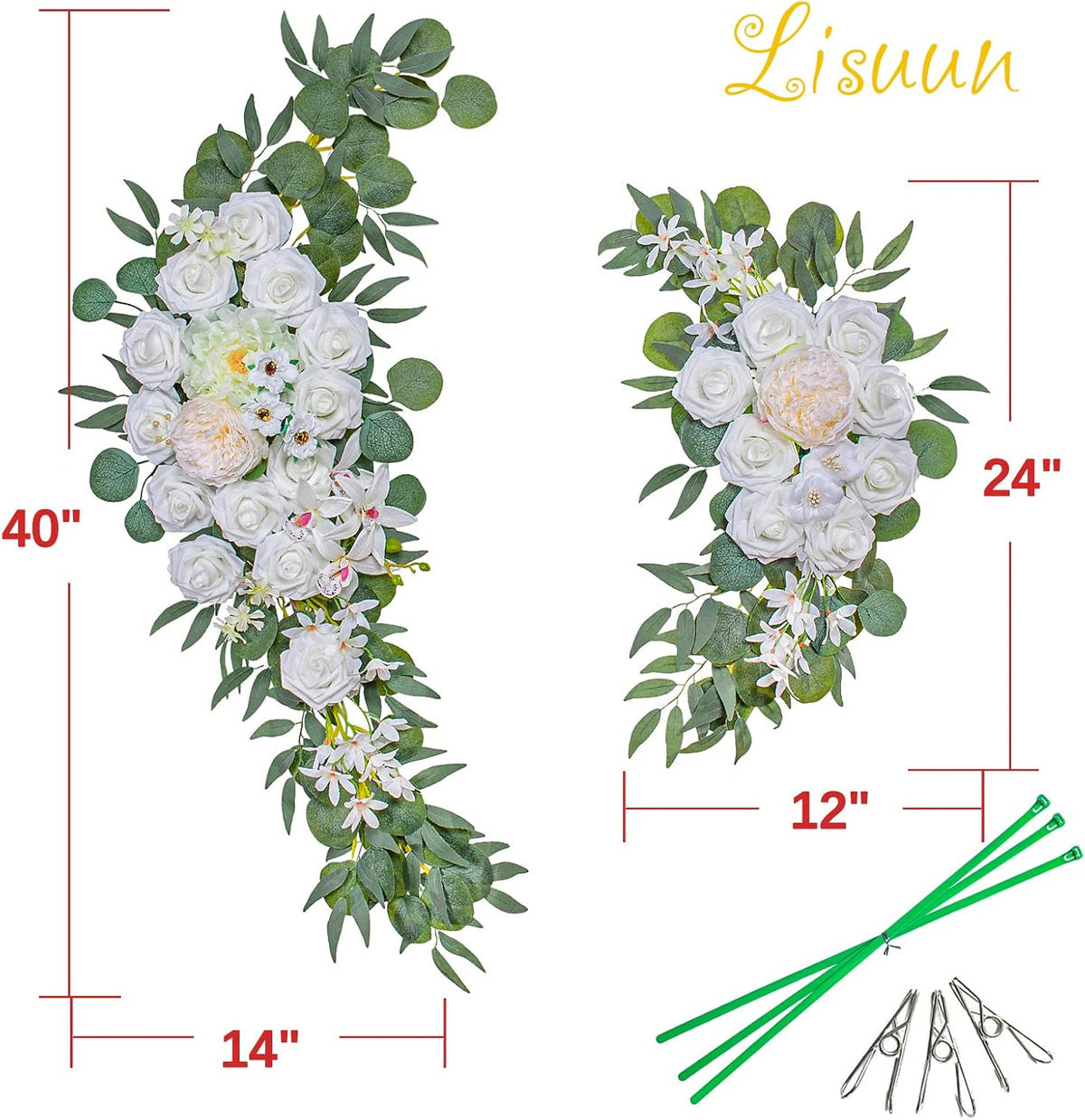 Wedding Arch Flowers, Artificial Flowers for Decoration, Large Flower Swag for Boho Styles Wedding