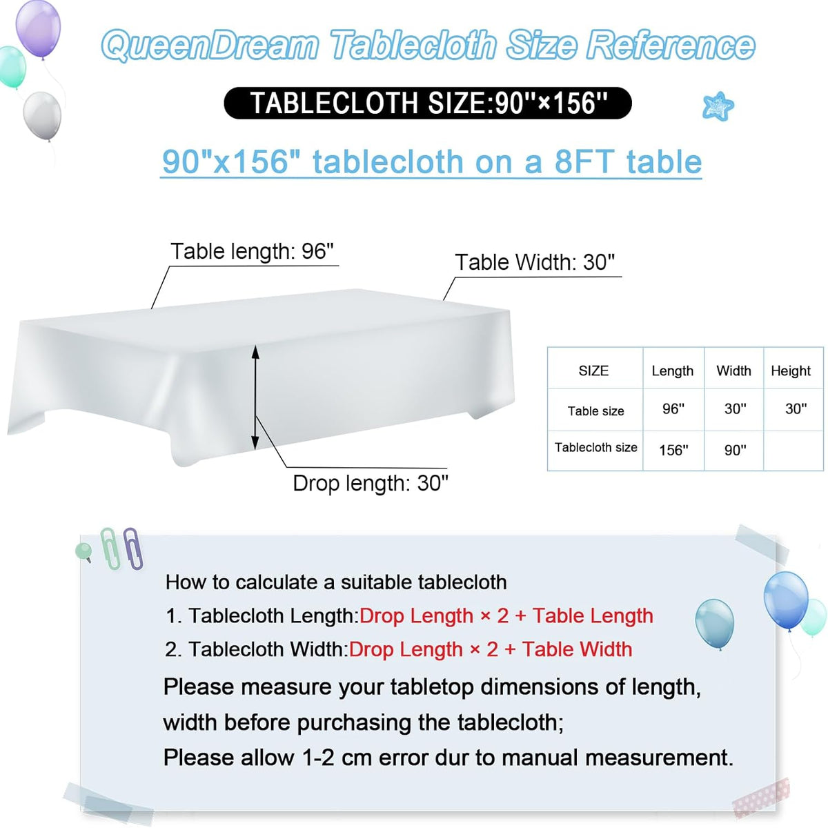 QueenDream Tablecloth 90x156 Rectangle Sequin Tablecloth Silver Wedding Table Linens Glitter