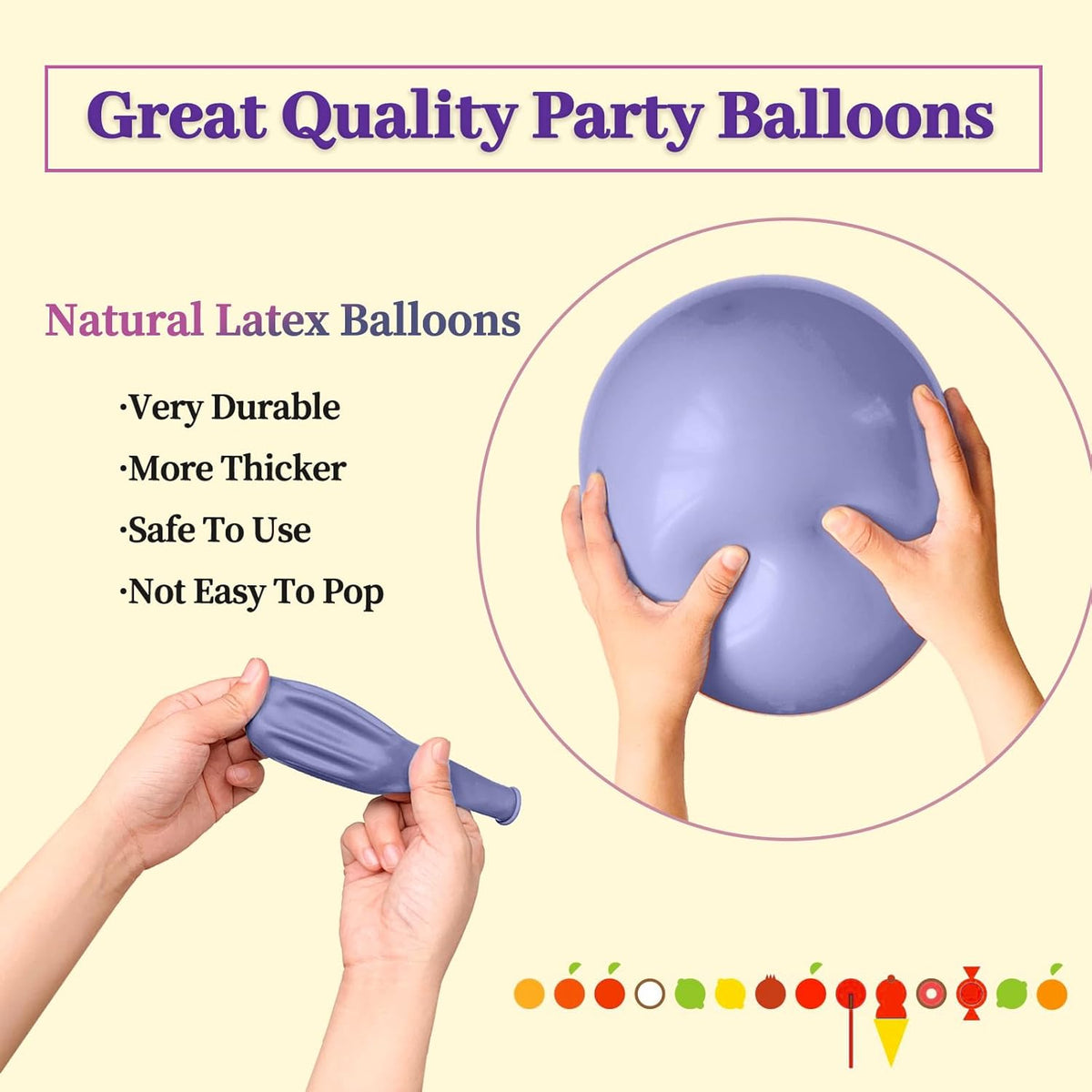 110pcs Dusty Blue Balloon 12 Inch, Blue Latex Balloons for Birthday Party Baby Shower Wedding(with