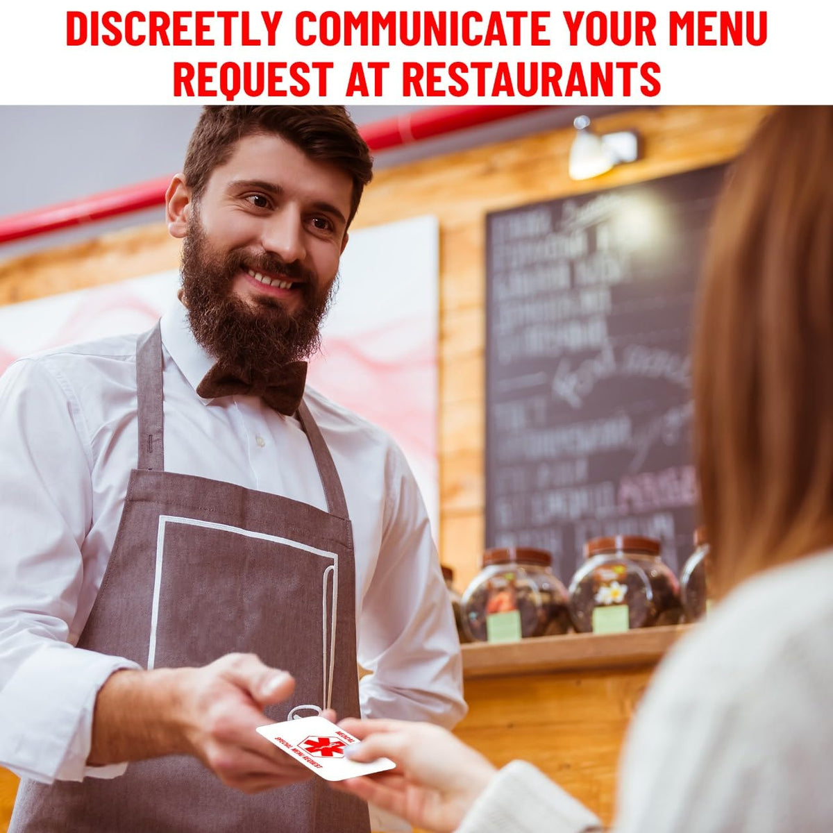 Bariatric Card for Restaurants, Special Menu Request Card, Portion Control Restaurant Request for