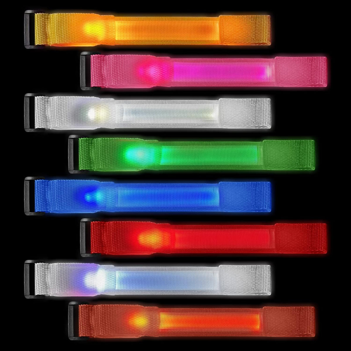 M.best 32pcs LED Light Up Bracelets Glow Flashing Wristbands Glow in The Dark Party Supplies for