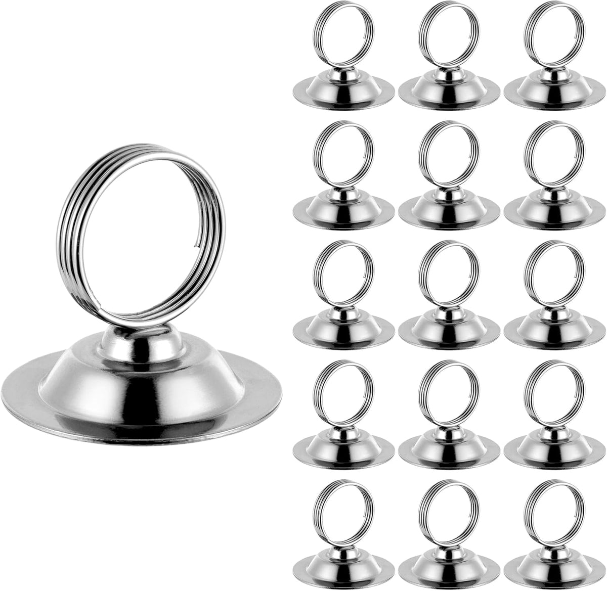 Urban Deco 16 PK Table Card Holder Place Card Holders Steel Card Holders for Photos, Food Signs