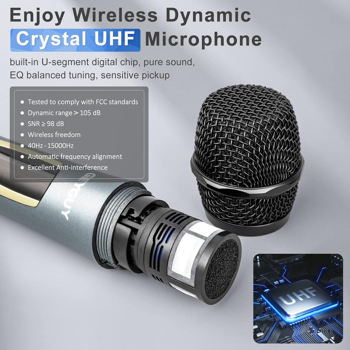 GTSK10-3 3-Way Portable Bluetooth PA Speaker with Wireless Microphones, 10" Subwoofer, Party