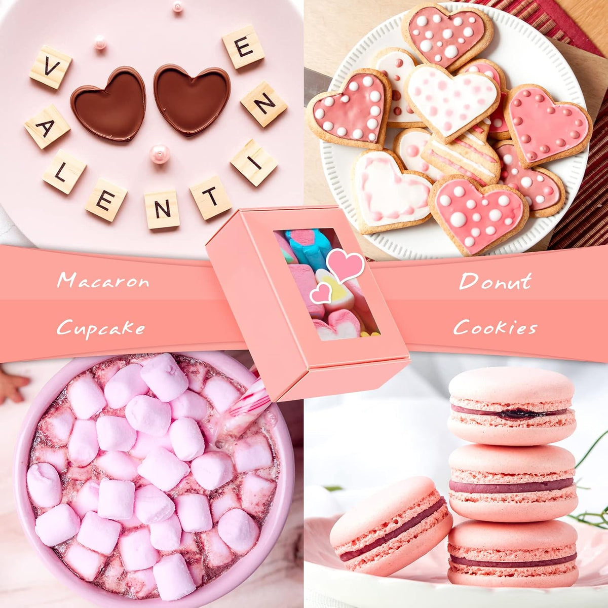 Zonon 30 Pcs Soap Boxes for Homemade Packaging, Mini Kraft Treat Boxes with Window for Bakery Candy