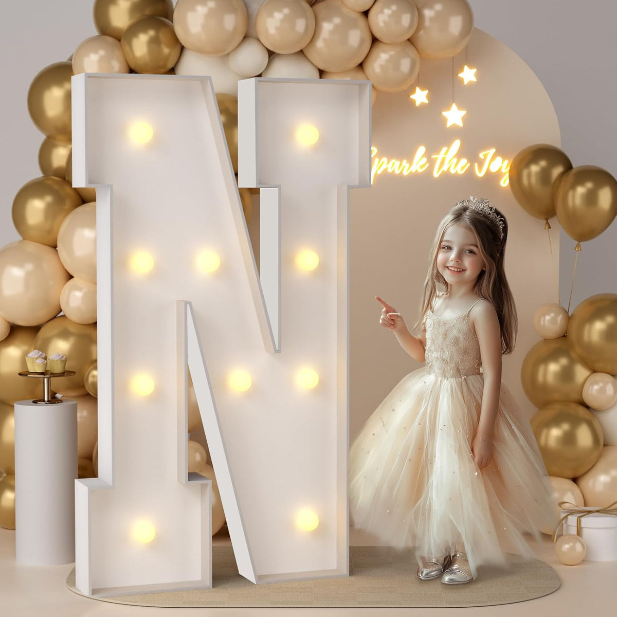 JoyMuse 4FT Marquee Light Up Letters,Large Marquee Letters 4 Feet Tall for Marry Me Proposal