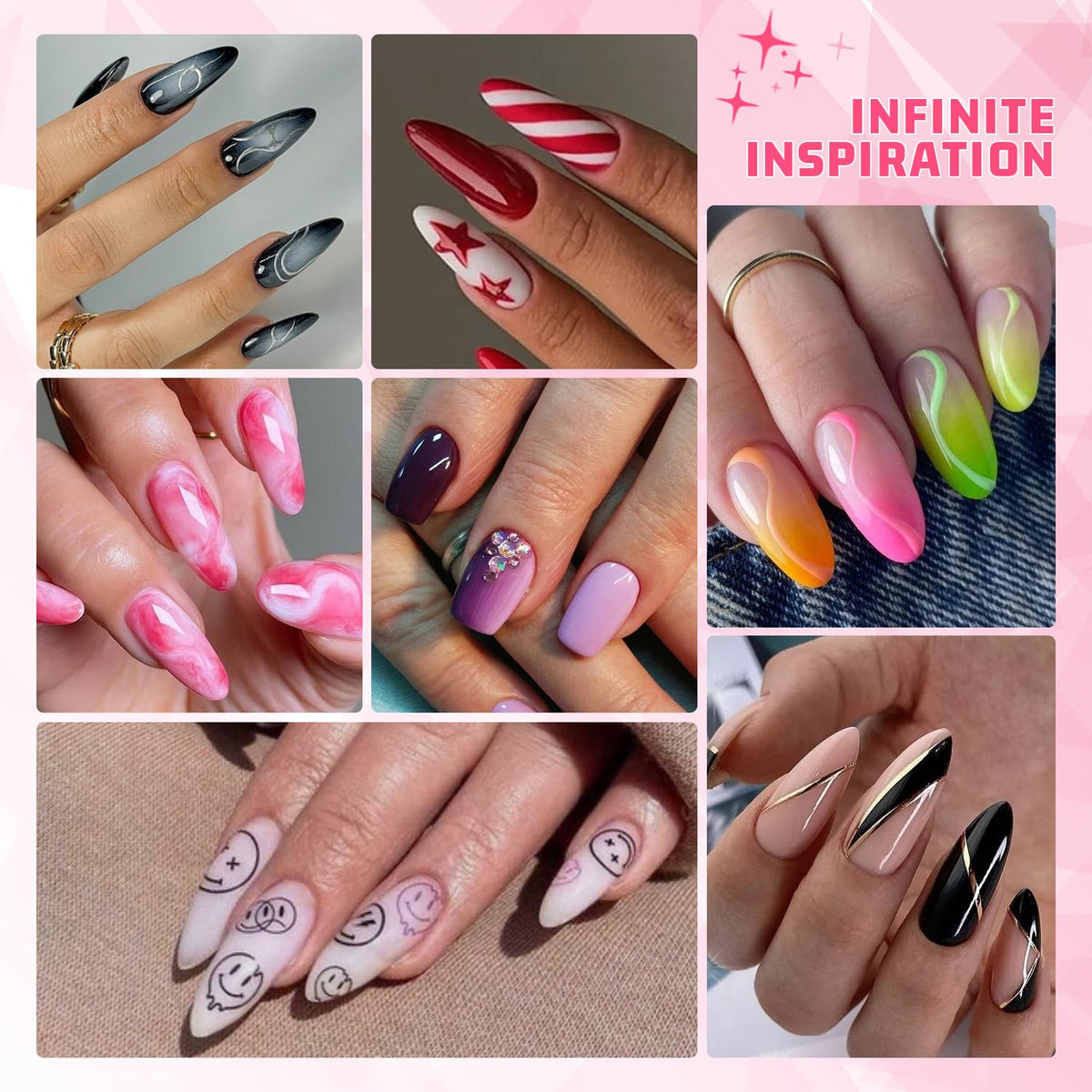 Sponge Pat Paint Nail Gel, Ombre Nails Gradient Gel Nail Blush Blooming Aura Nails Drawing Stripper