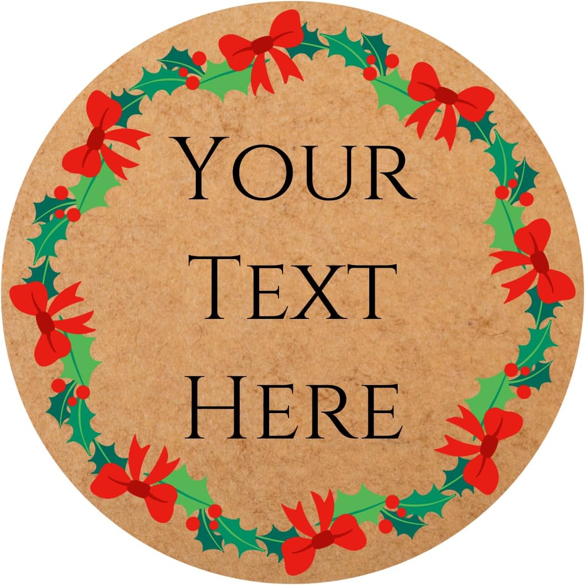 100-1000pcs Custom Stickers Merry Christmas Stickers Personalized Labels Adhesive Xmas Decorative