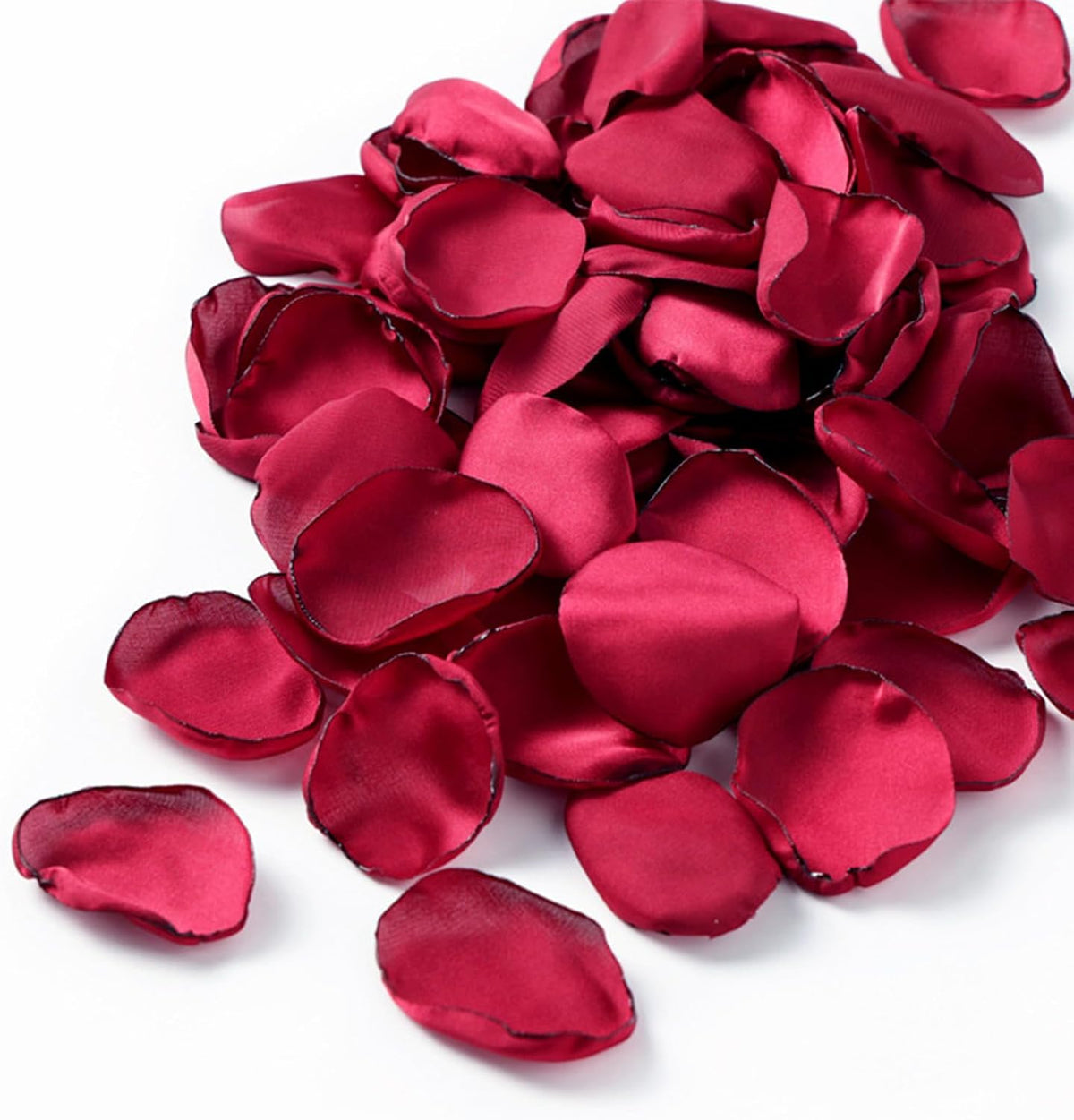 ZOOYOO 200Pcs Burgundy Silk Rose Flower Petals for Valentaine's Day,Wedding Flower Gril