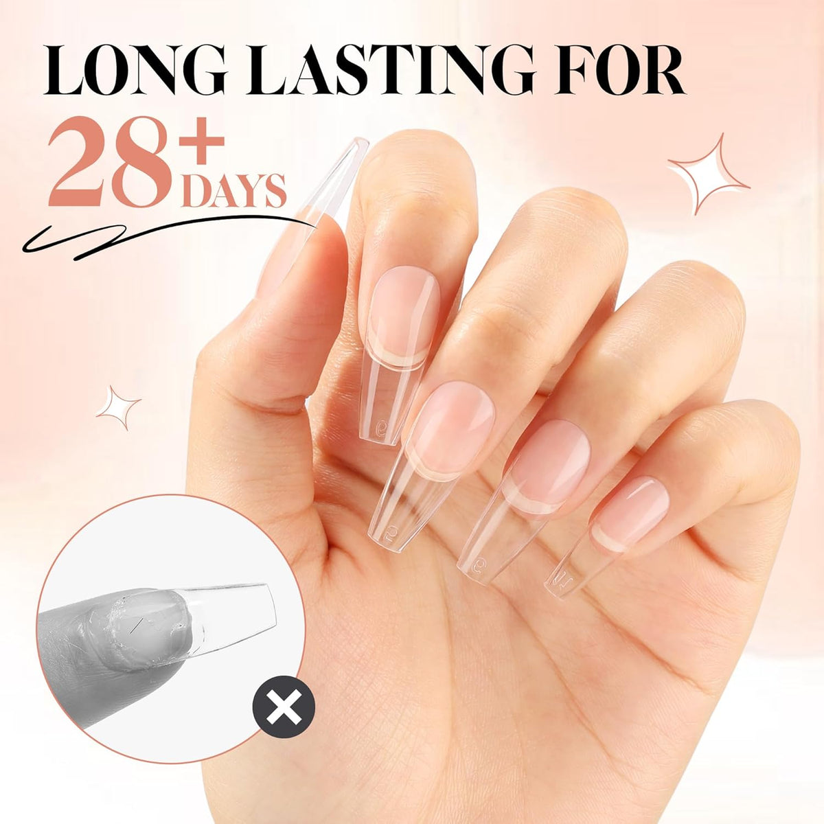UNA GELLA Gel Nail Glue 80g Super Strong U V Solid Soft Gel Lamp Curing Needed Nail Glue 40g*2 for