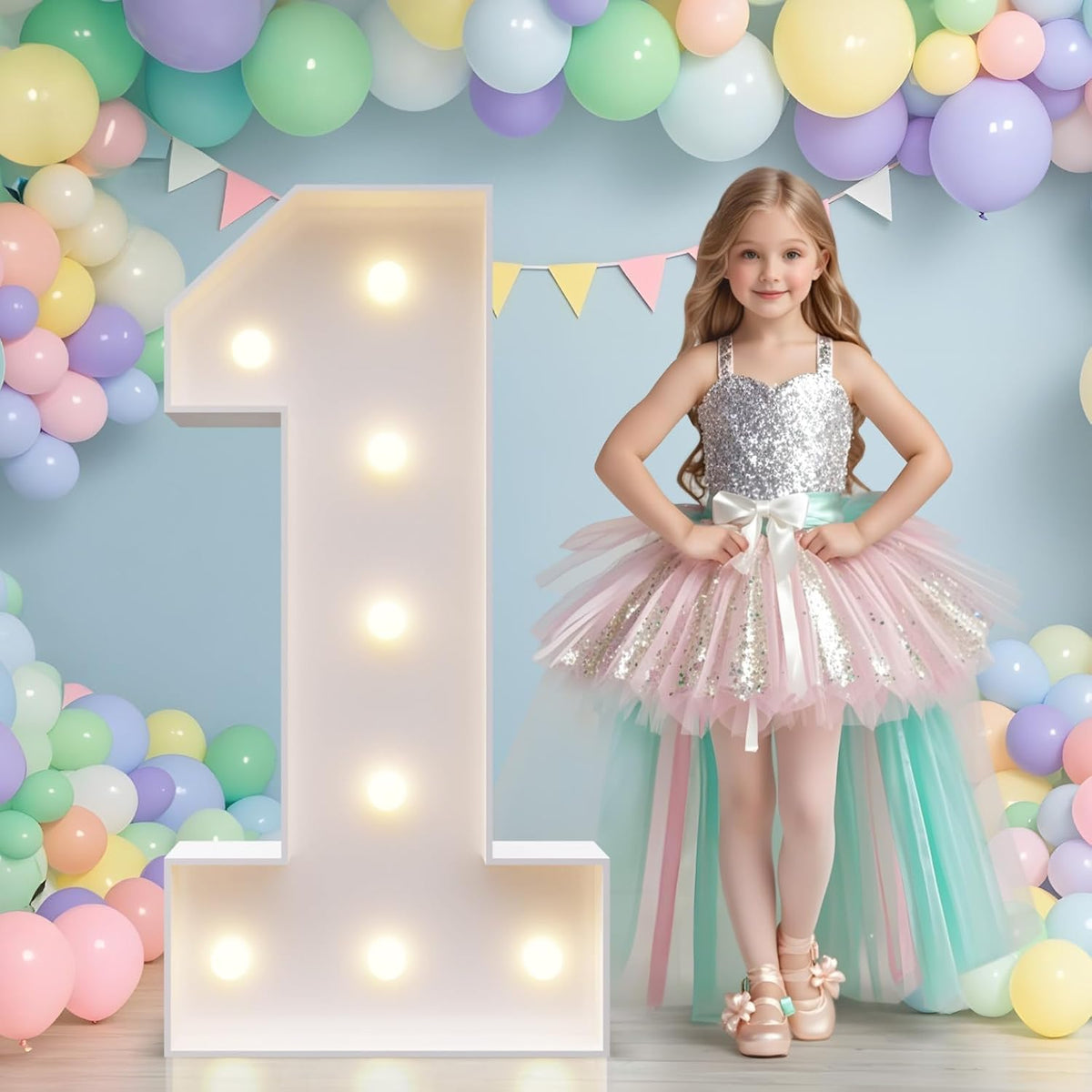 JoyMuse Marquee Numbers 3 Feet Tall, Light Up Numbers with Lights, Large Numbers for Party, Number