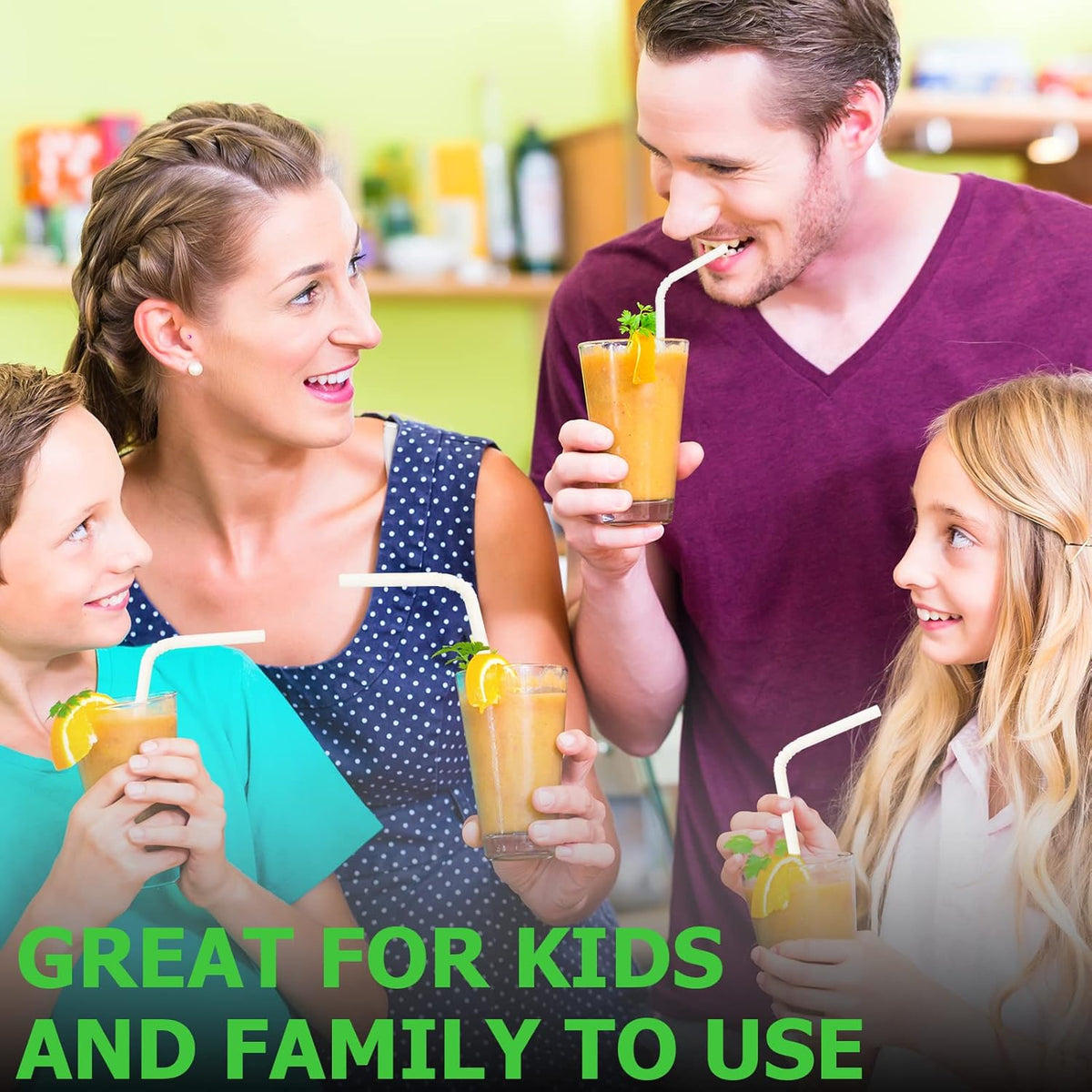 Bendable Paper Straws for Drinking, White, 7 3/4 inches, 250 Count - Great for Kids, Elderly, Home