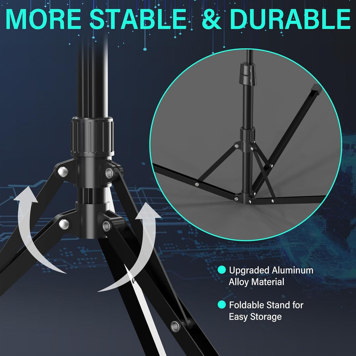 UBeesize 14'' Foldable Ring Light with 62'' Tripod Stand and Phone Holder, LED Selfie RingLight for