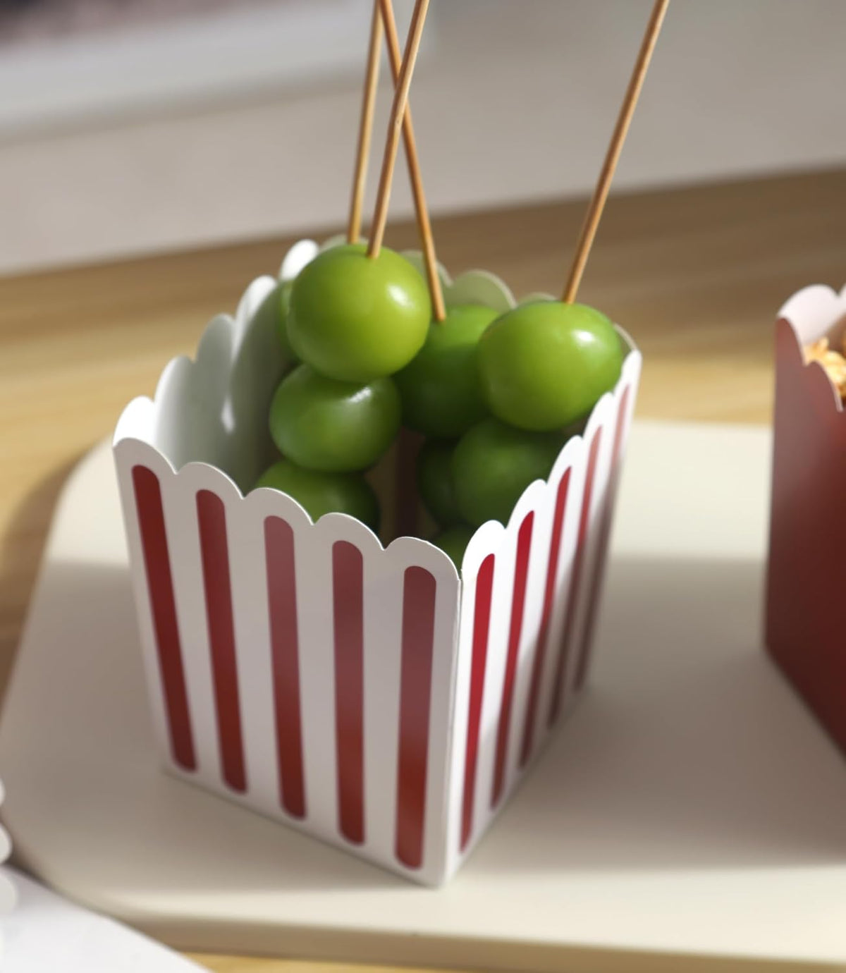 Winoo Design 100 PK Mini Popcorn Boxes Bulk Paper Popcorn Bowl Containers Holders for Party, Movie