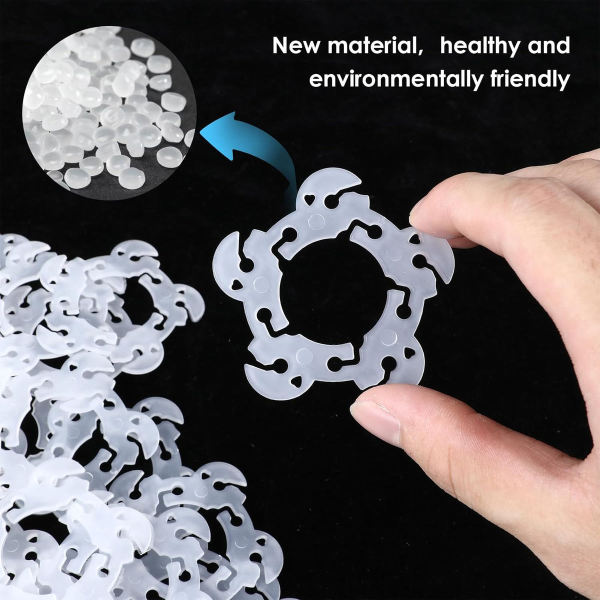 50PCS Balloon Arch Clips, White Balloon Clips Holders Bracket Buckle for Decorating Connector