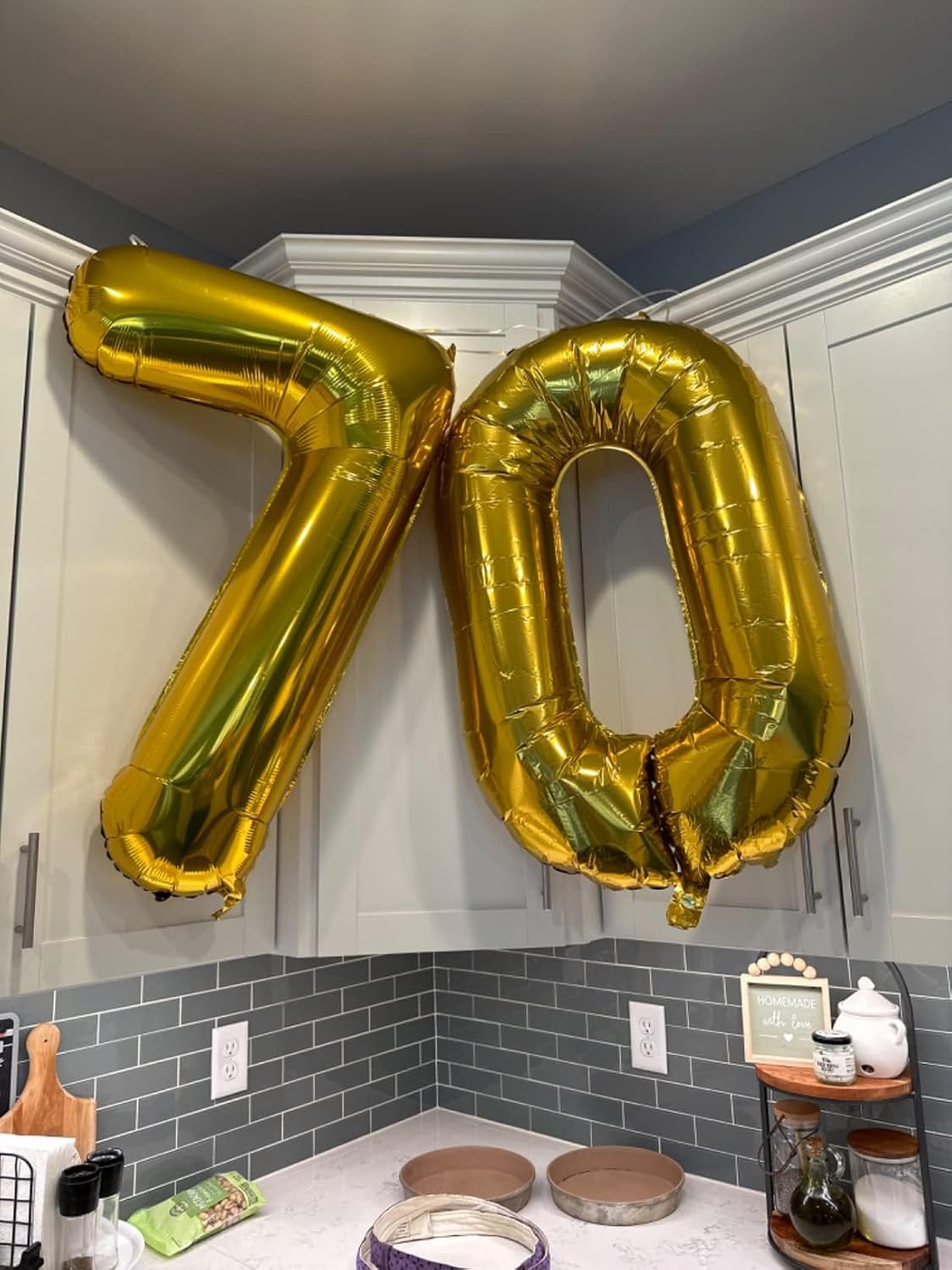 40 Inch Number Balloons Gold 7 Balloons, 7 Birthday Baby Girl Boy 7 17 27 37 Birthday, Birthday