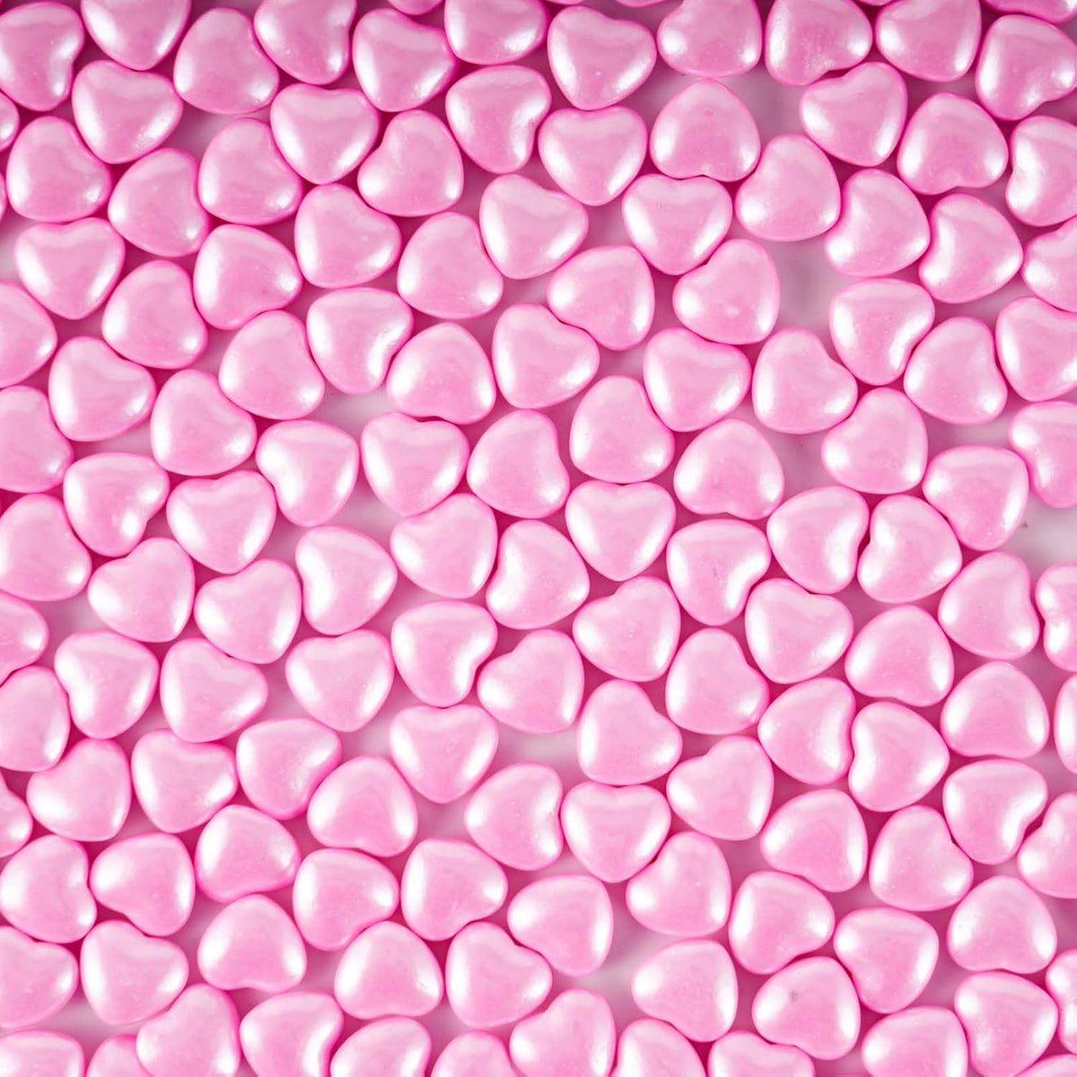 Kasvan Pink Heart Shapes Sprinkles - Edible Candy Pearls 130g/4.58 Oz, Mix Size, Baking Cake
