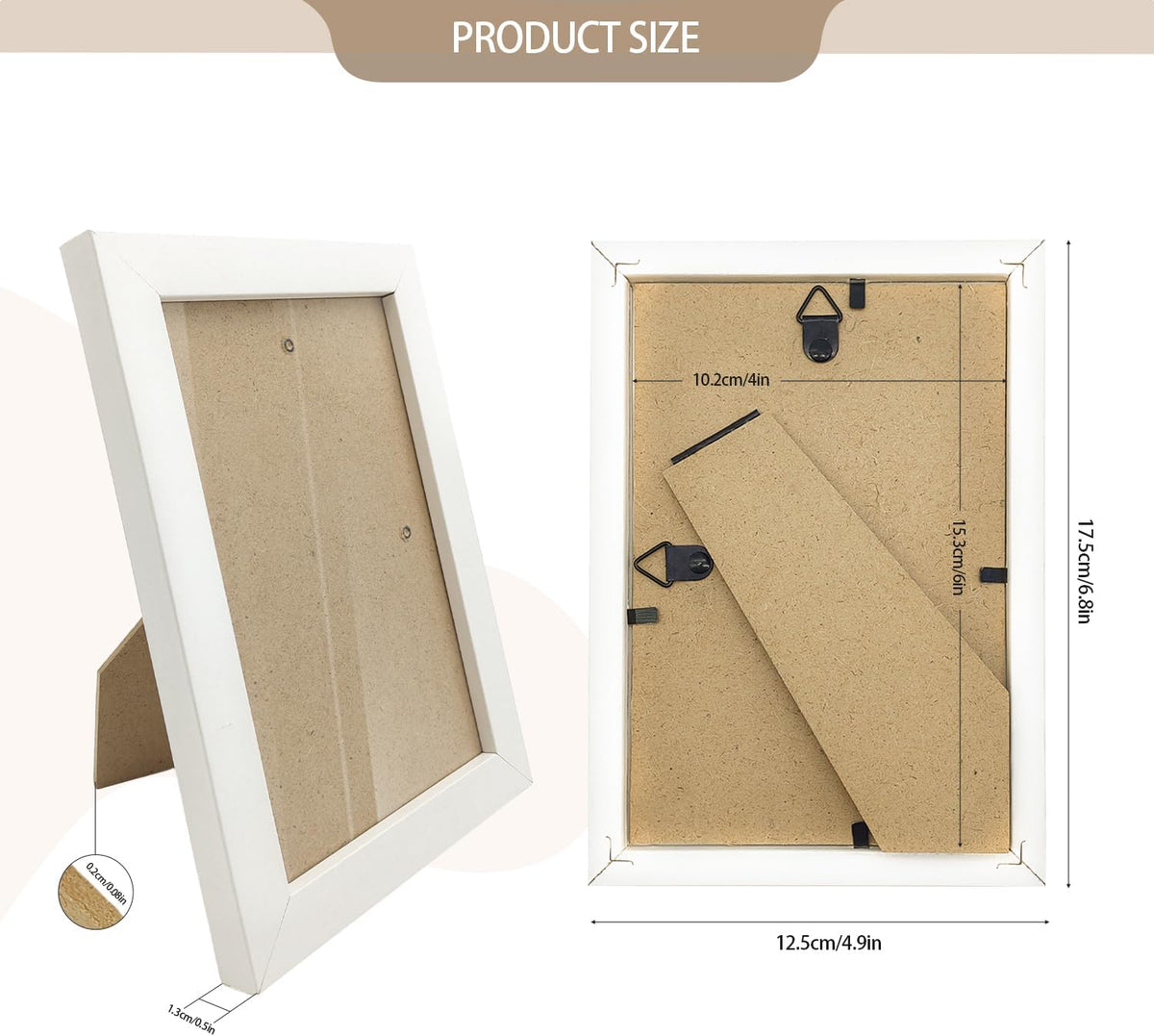 Set of 50 Picture Frame Bulk Photo Frames Wall Mounting Simple Photo Frames Multi Picture Frames