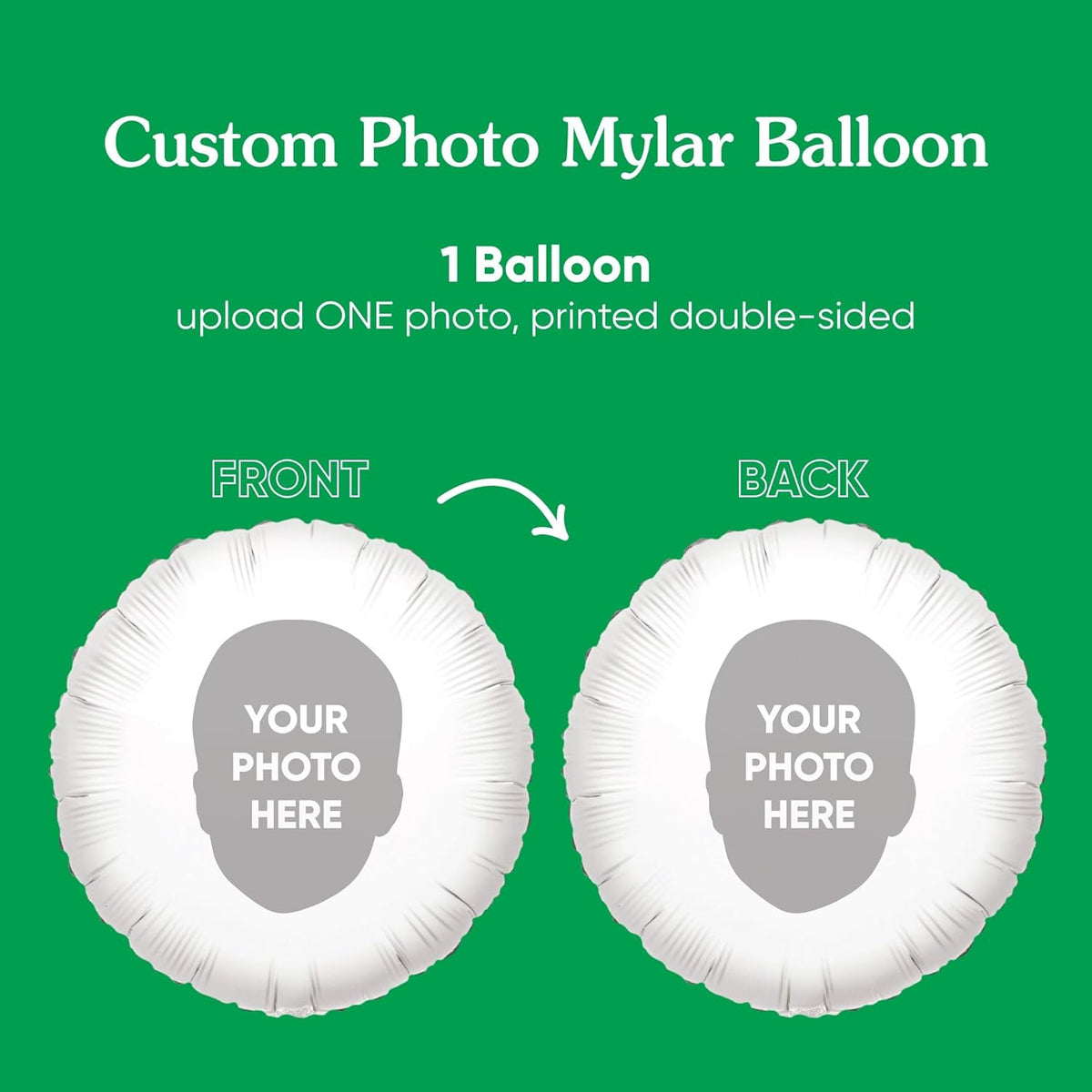 Big Dot of Happiness Personalized Fun Face Photo Balloons, Custom Birthday Balloons, Anniversary