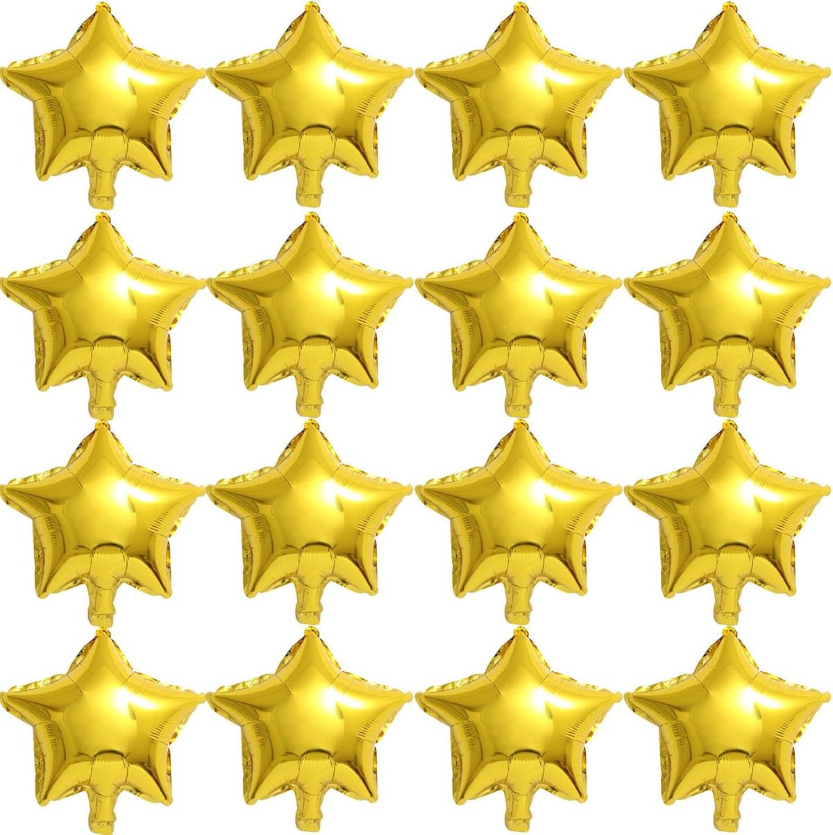 50 Pieces 10" Gold Foil Star Balloons for Party Decorations