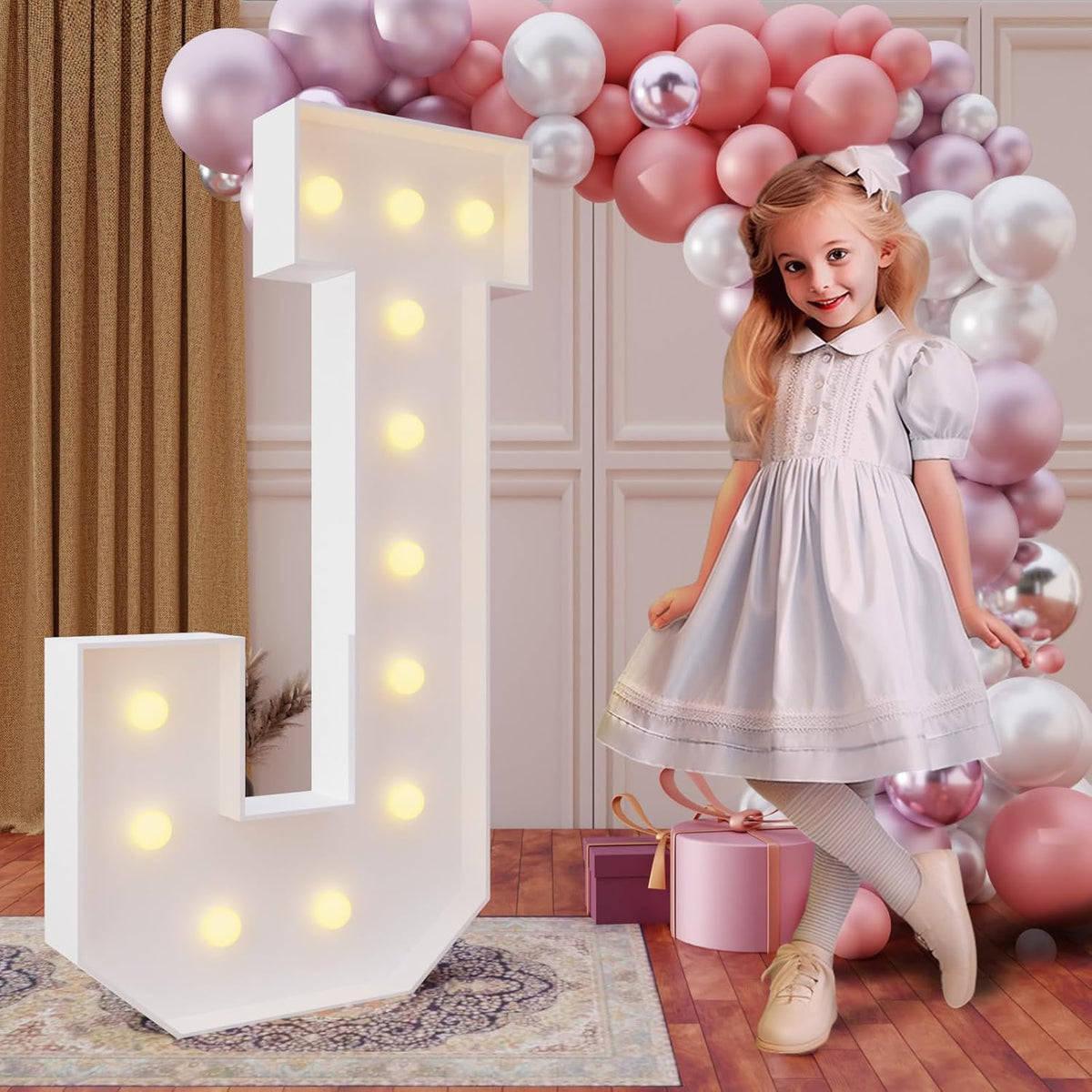 imprsv 4FT Marquee Light Up Letters for Birthday Party Decorations Large Marquee Letters for