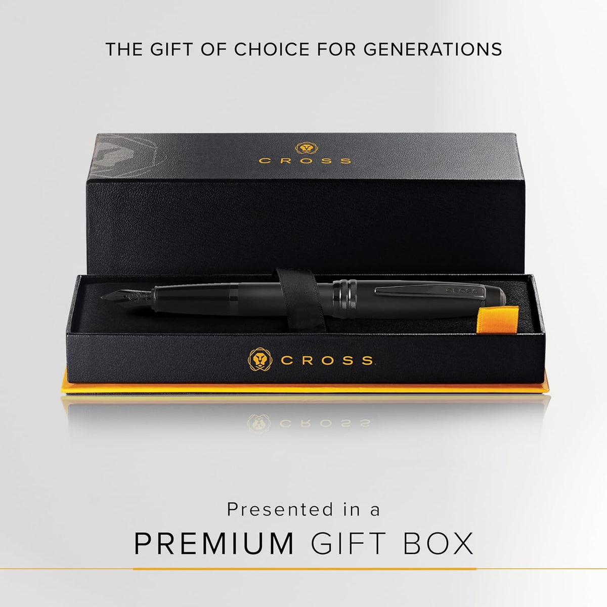 Cross Bailey Refillable Fountain Presented in a Premium Gift Box - Medium Point, Black Ink, Matte