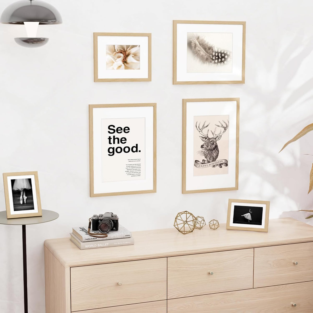 11x14 inch Picture Frame, 11x14 Photo Frames with 8x10 Removable Mat - High Definition Plexiglass