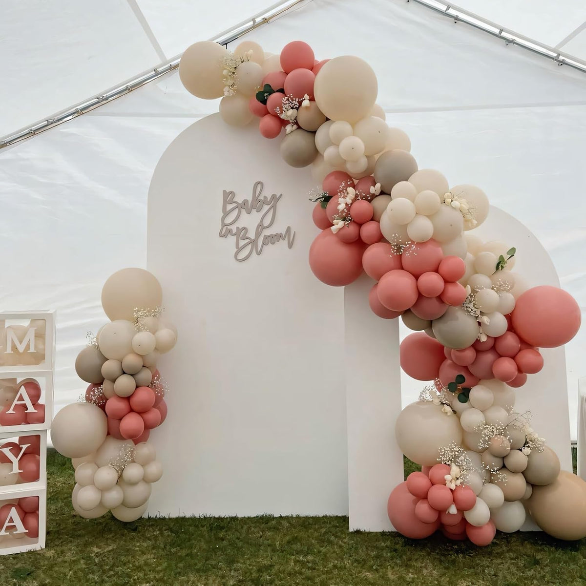 110pcs Retro Pink Balloons 12 Inch Pink Latex Balloon Arch Kit for Birthday Baby Shower Anniversary