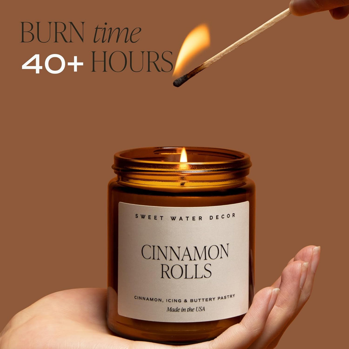 Sweet Water Decor Cozy Season Soy Candles - Fall Candles with Woods, Warm Spice, and Citrus Scent