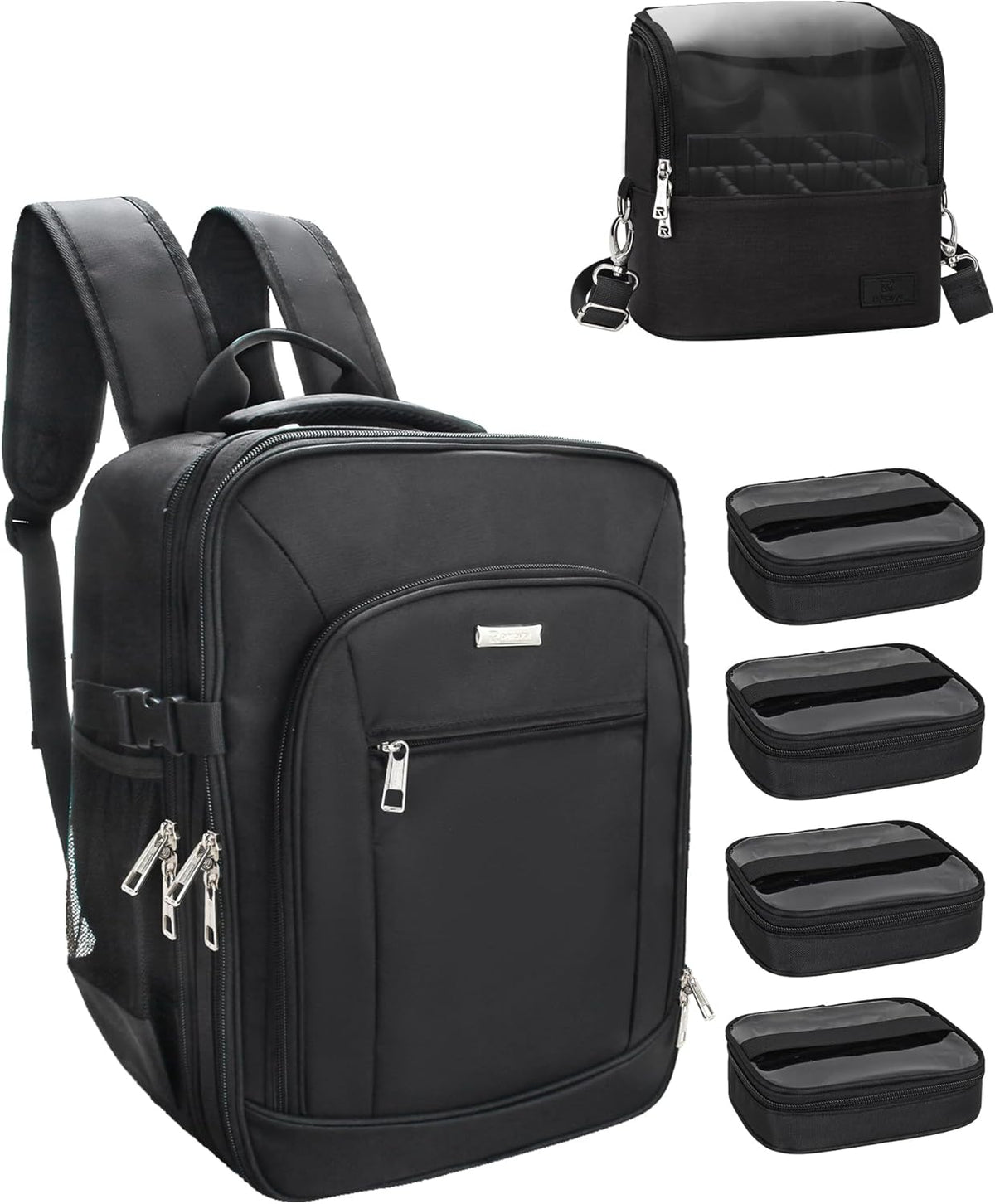 Makeup Backpack Makeup Artist Bag Professional Extra Large Cosmetic Bags Travel Train Case Storage