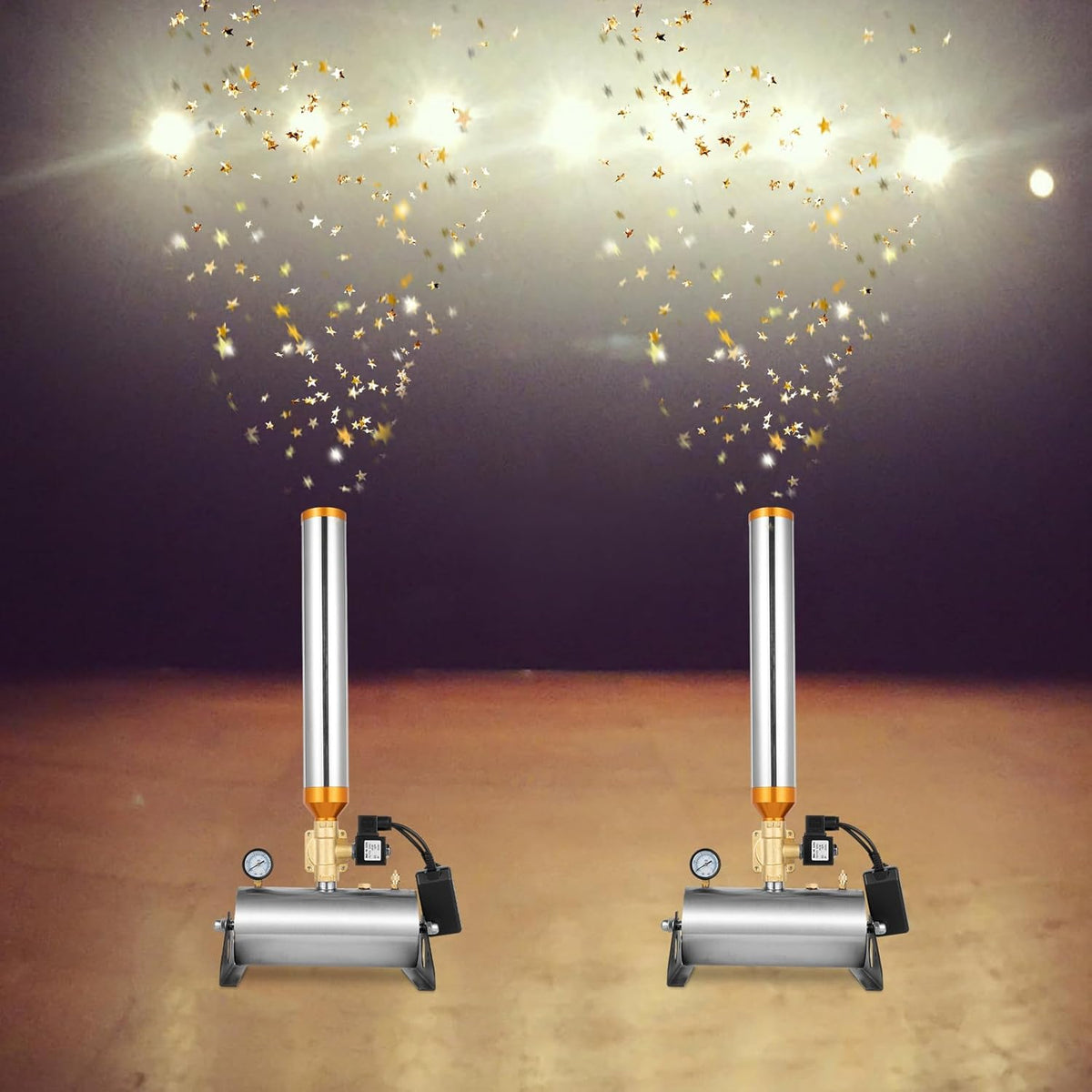 2PCS Confetti Cannon Machine Remote Control Confetti Launcher Machine Cannon Wireless Party Wedding