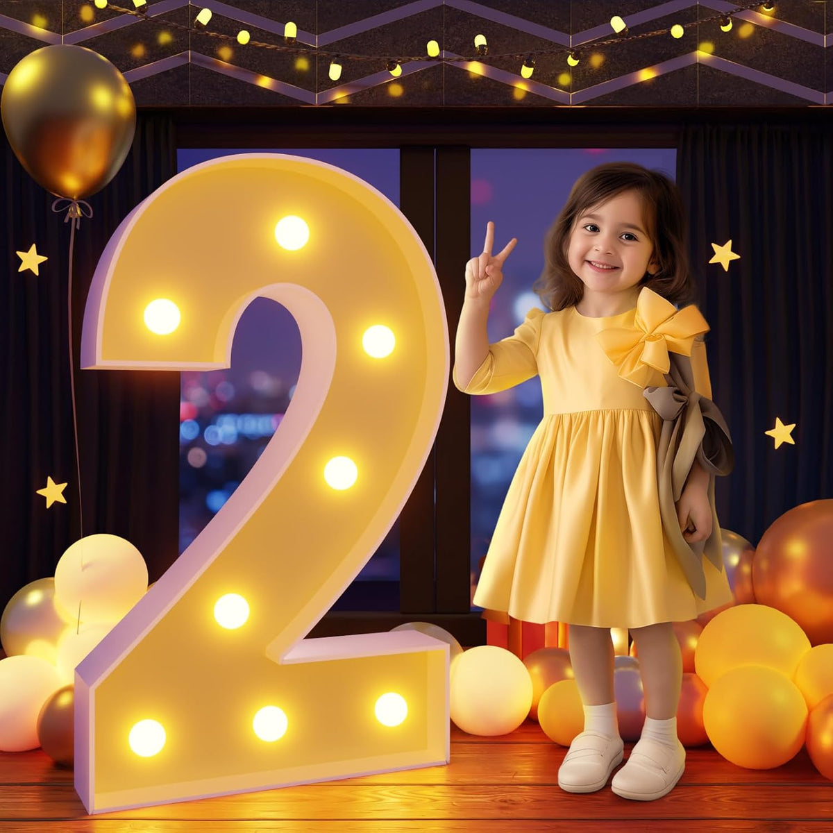 Marquee Numbers 3 Feet Tall Large Light Up Numbers 2nd 12th 21st Two Fast Birthday Decorations Girl