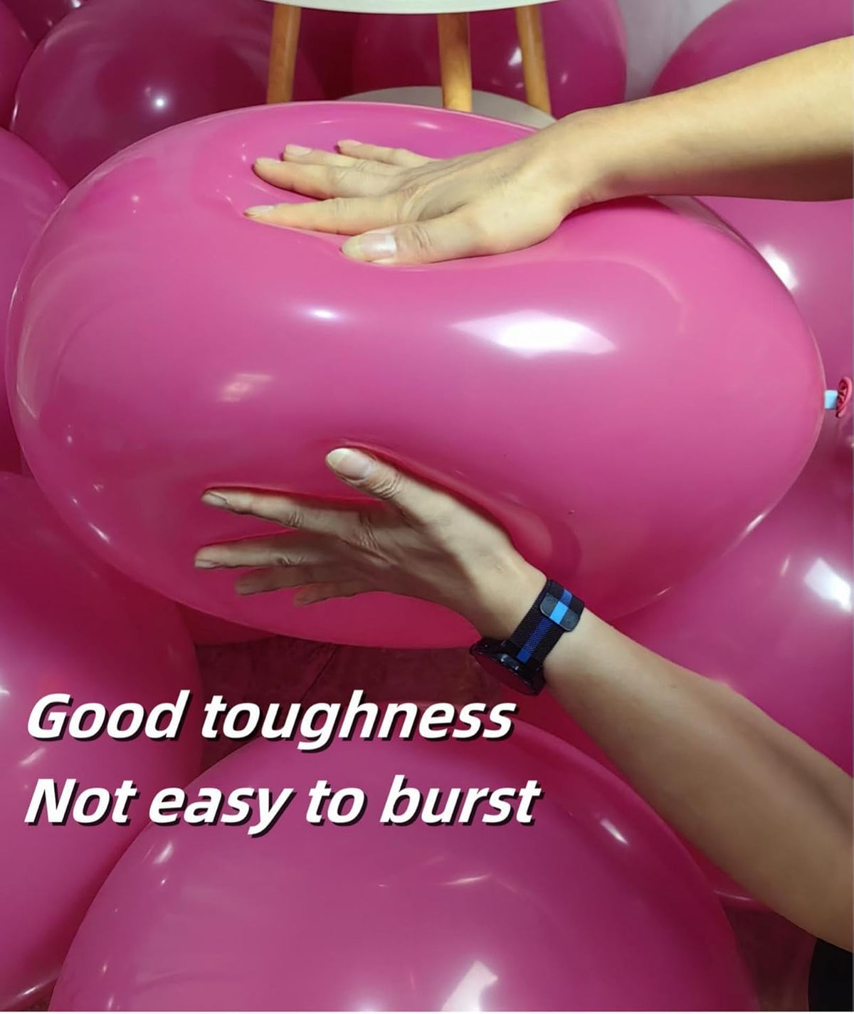 90 Pack Hot Pink Balloons 18 inch Hot Pink Latex Party big Balloon Bulk for Various Party Events